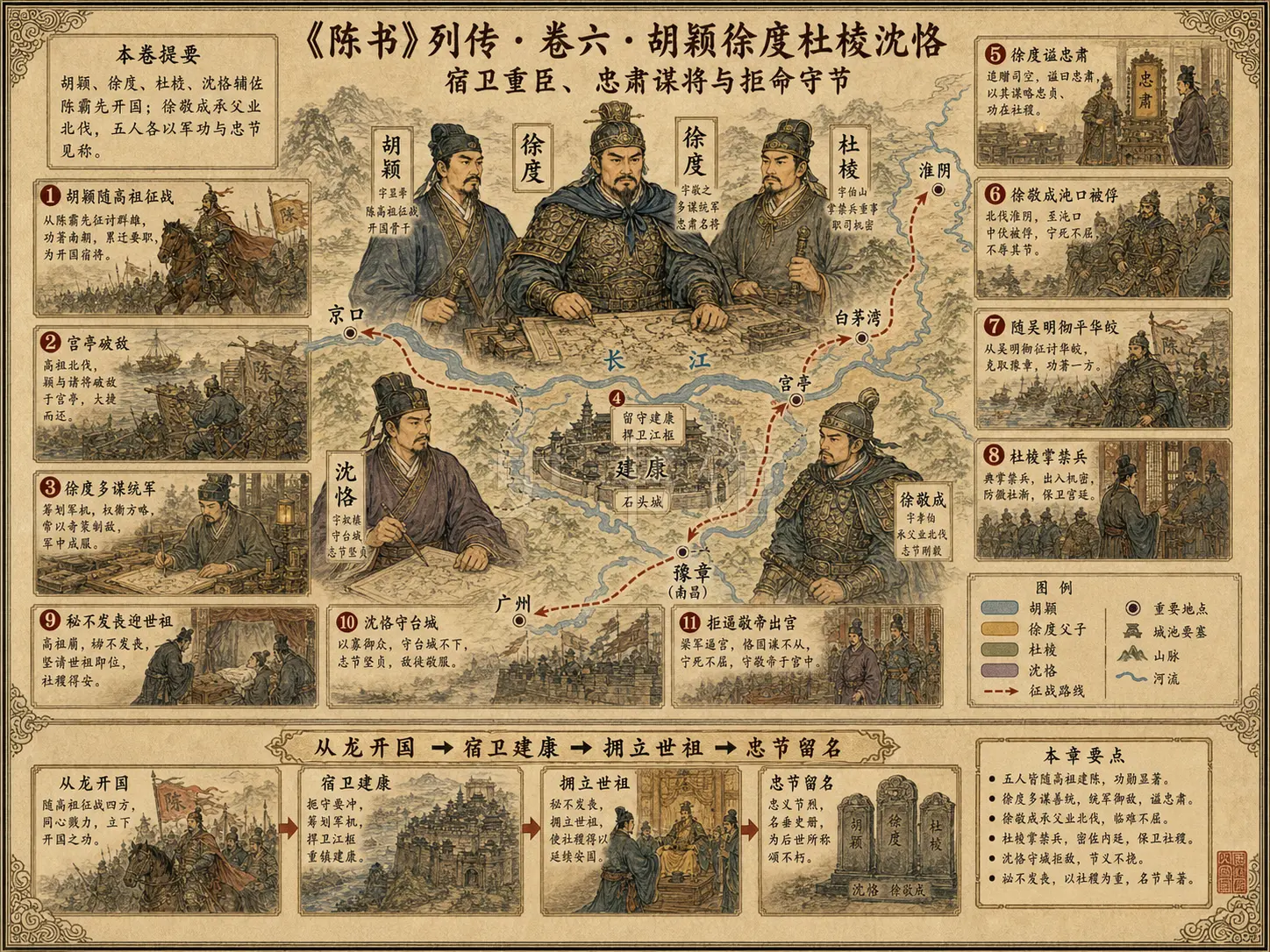 《陈书》列传 卷六胡颖徐度子敬成杜棱沈恪章节配图