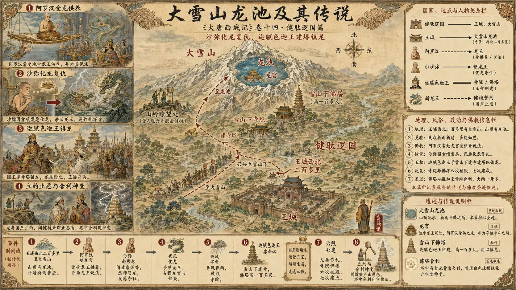《大唐西域记》四、大雪山龙池及其传说章节配图