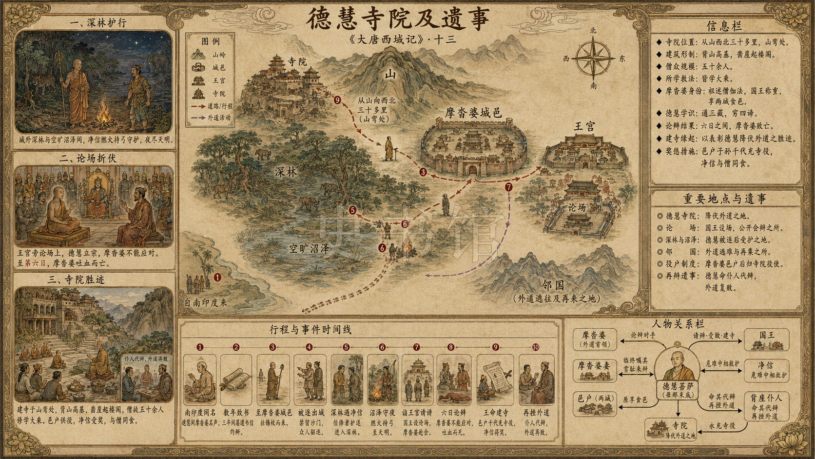 《大唐西域记》十三、德慧寺院及遗事章节配图