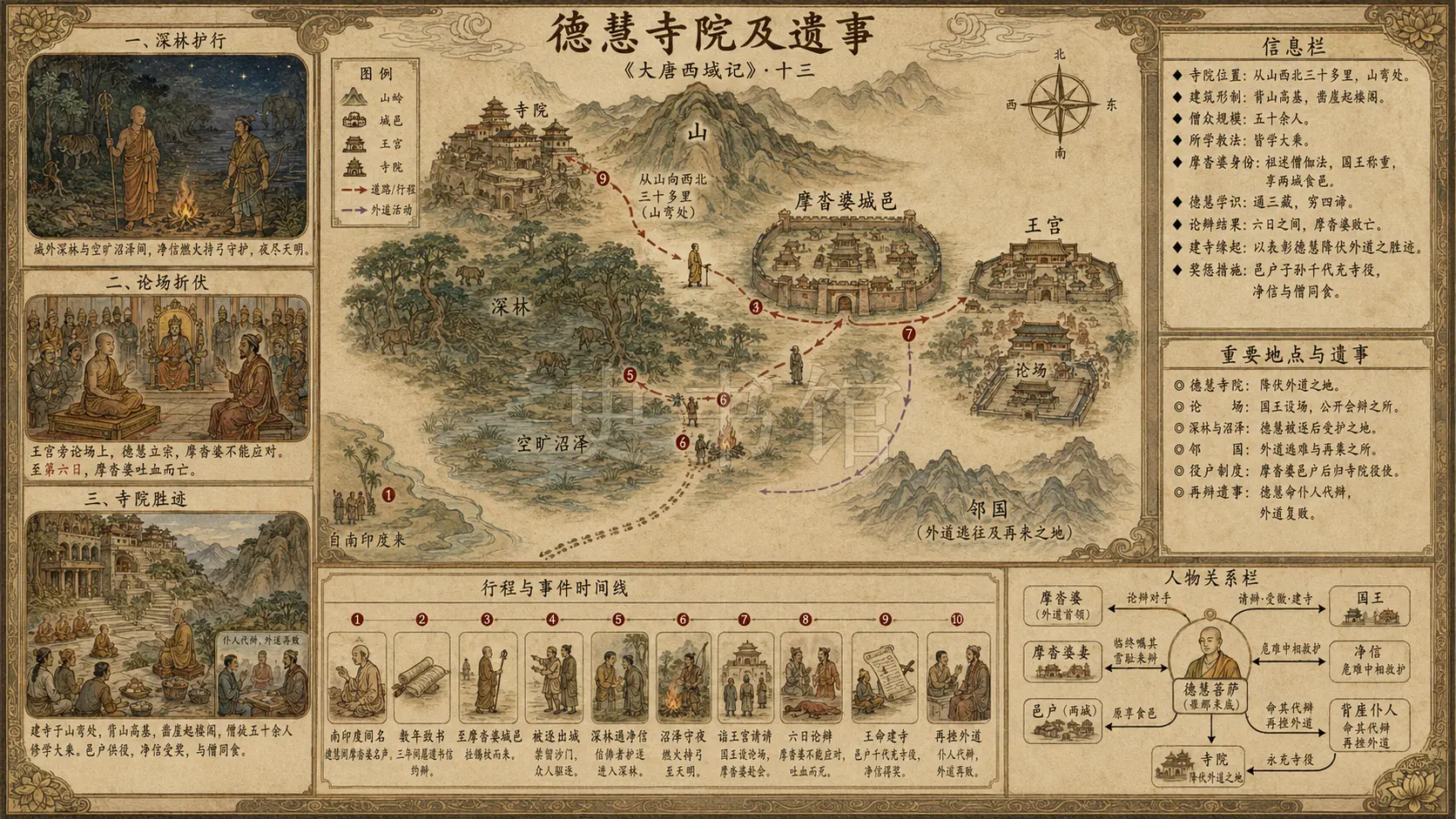 《大唐西域记》十三、德慧寺院及遗事章节配图