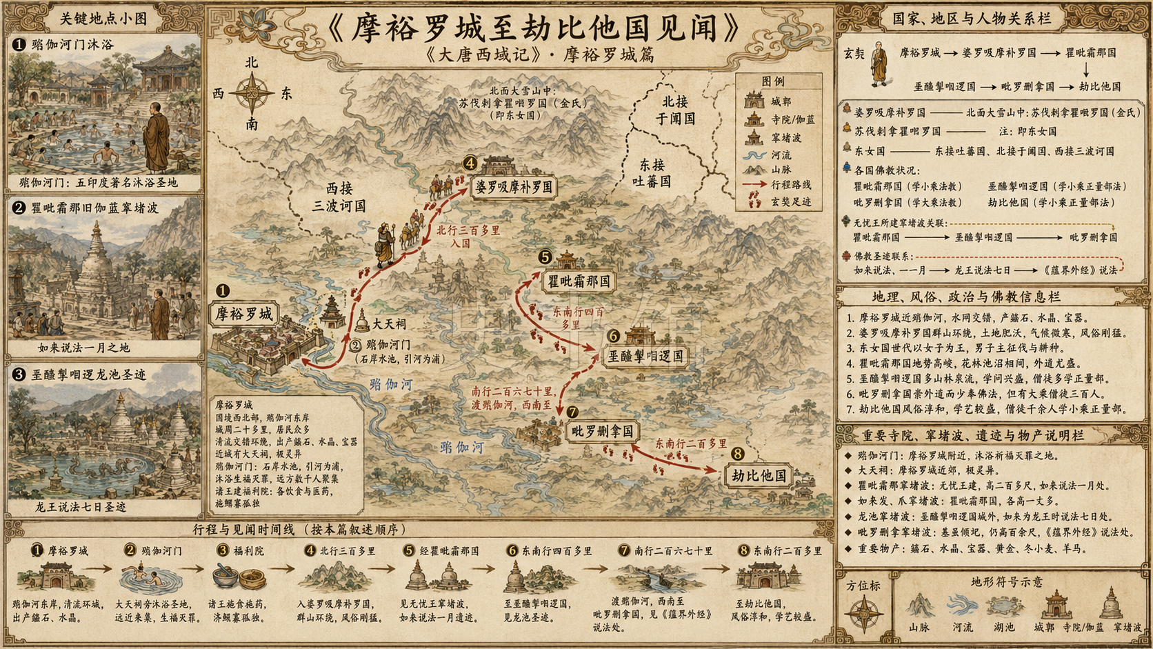 《大唐西域记》四、摩裕罗城章节配图