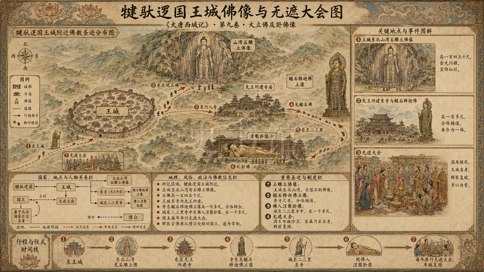 《大唐西域记》一、大立佛及卧佛像章节配图