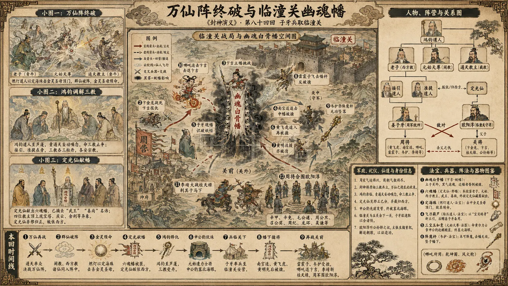 《封神演义》正文 第八十四回子牙兵取临潼关章节配图