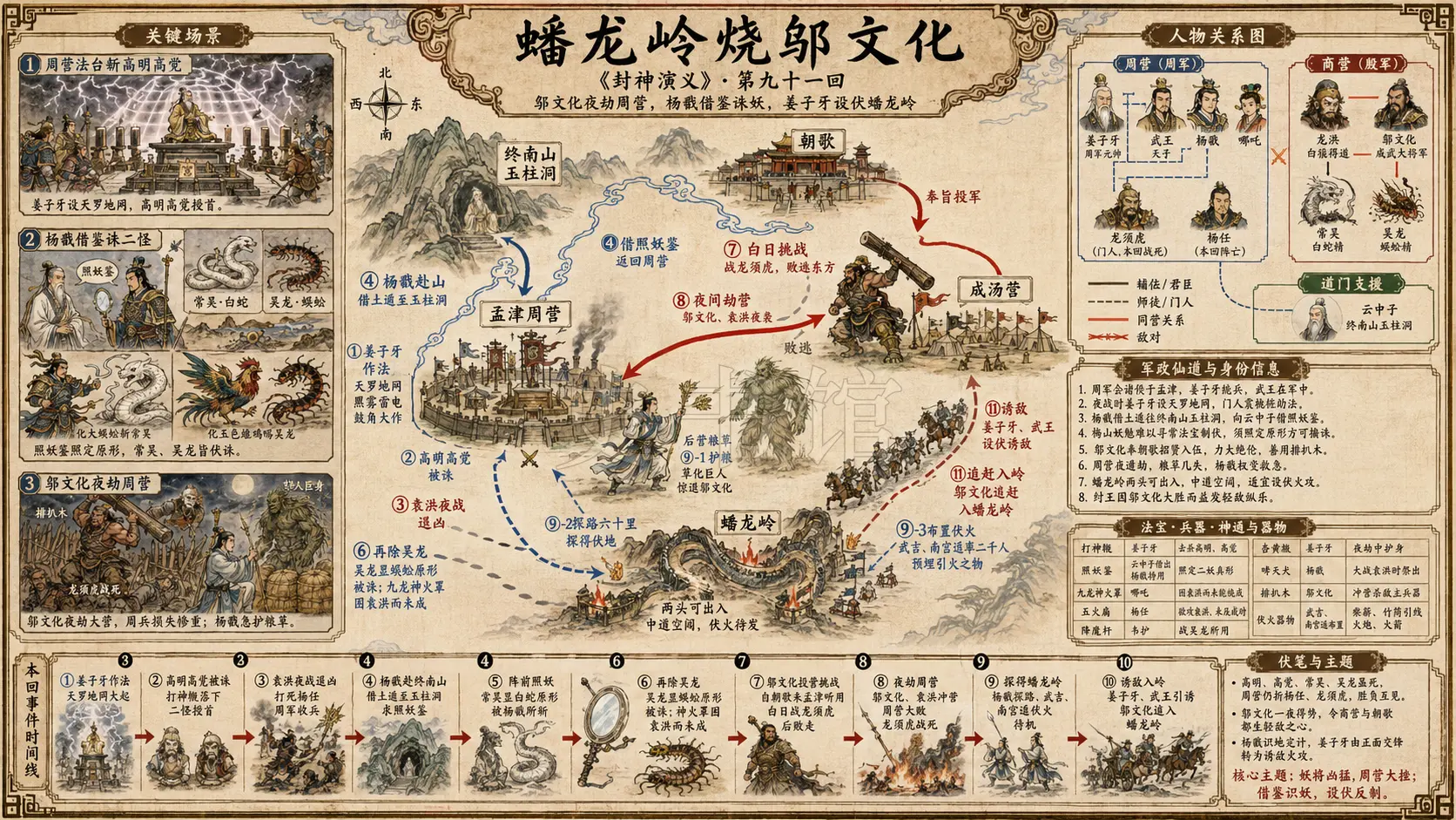 《封神演义》正文 第九十一回蟠龙岭烧邬文化章节配图