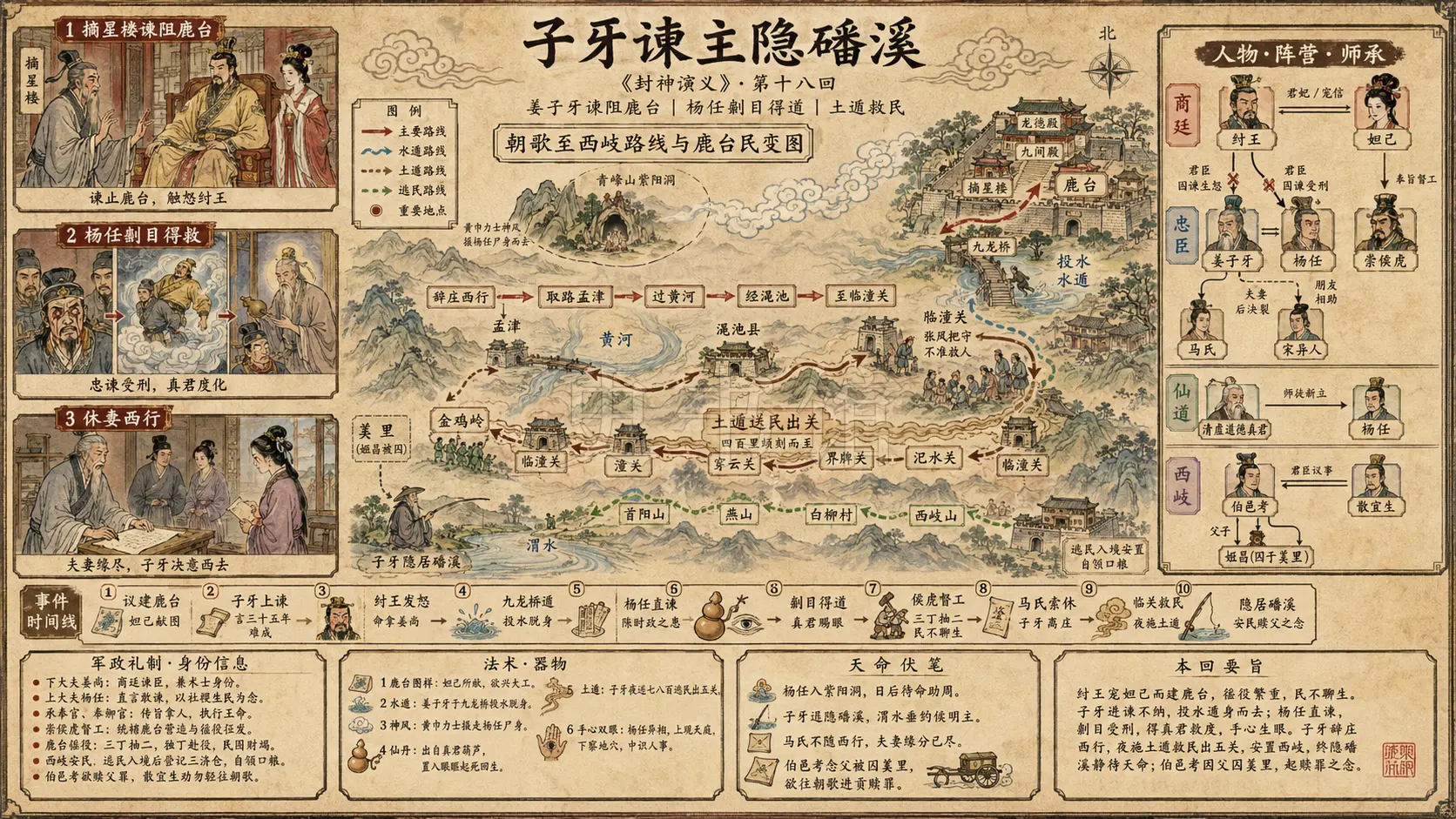 《封神演义》正文 第十八回子牙谏主隐磻溪章节配图