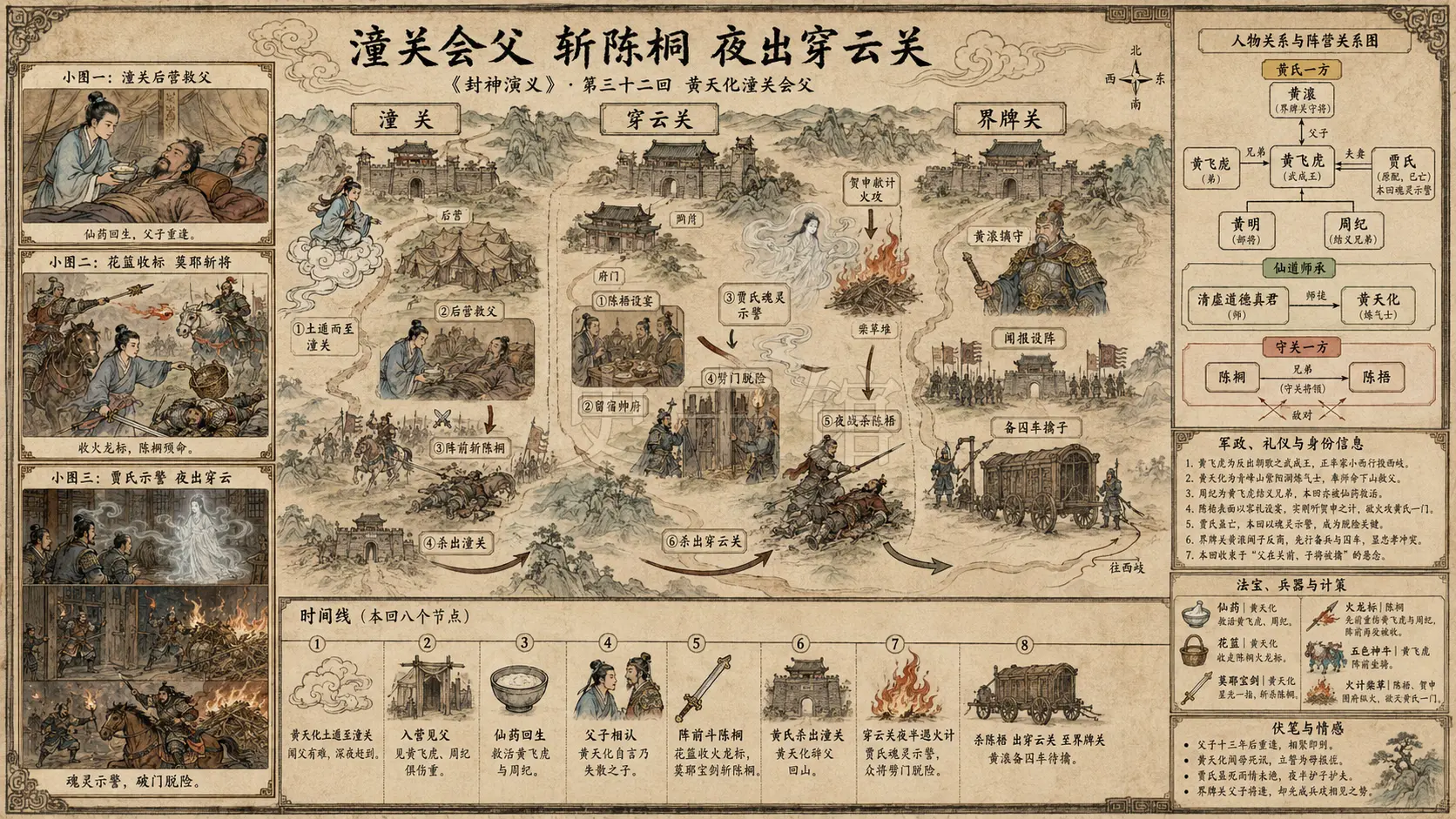 《封神演义》正文 第三十二回黄天化潼关会父章节配图
