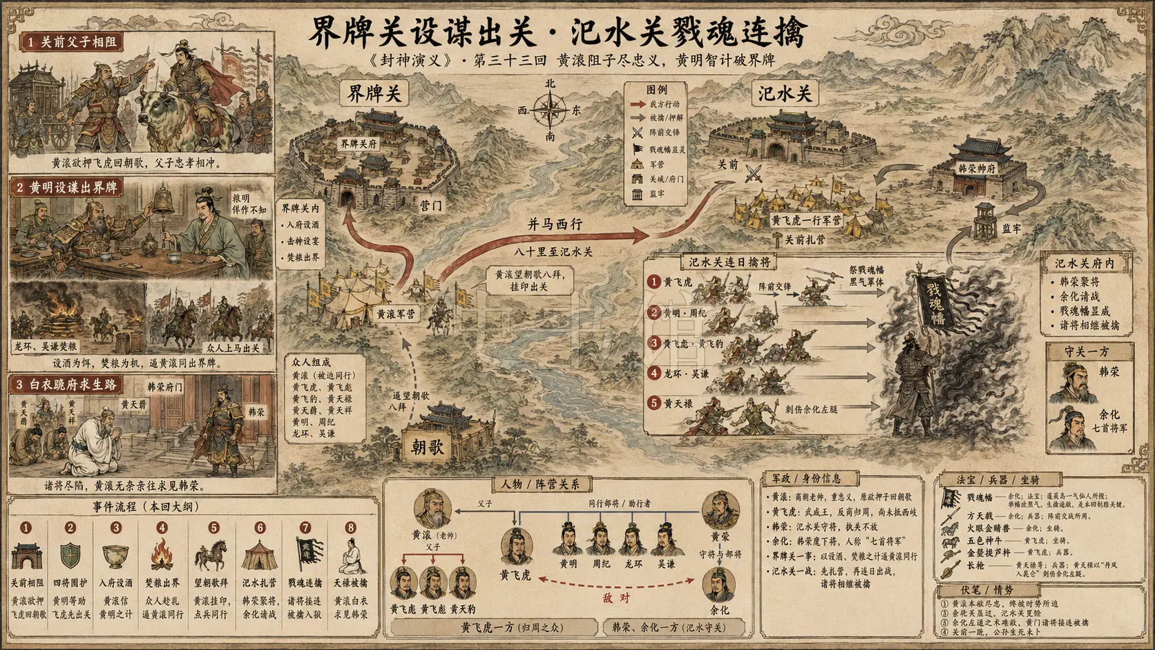 《封神演义》正文 第三十三回黄飞虎泗水大战章节配图