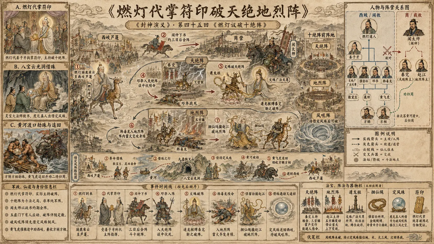 《封神演义》正文 第四十五回燃灯议破十绝阵章节配图