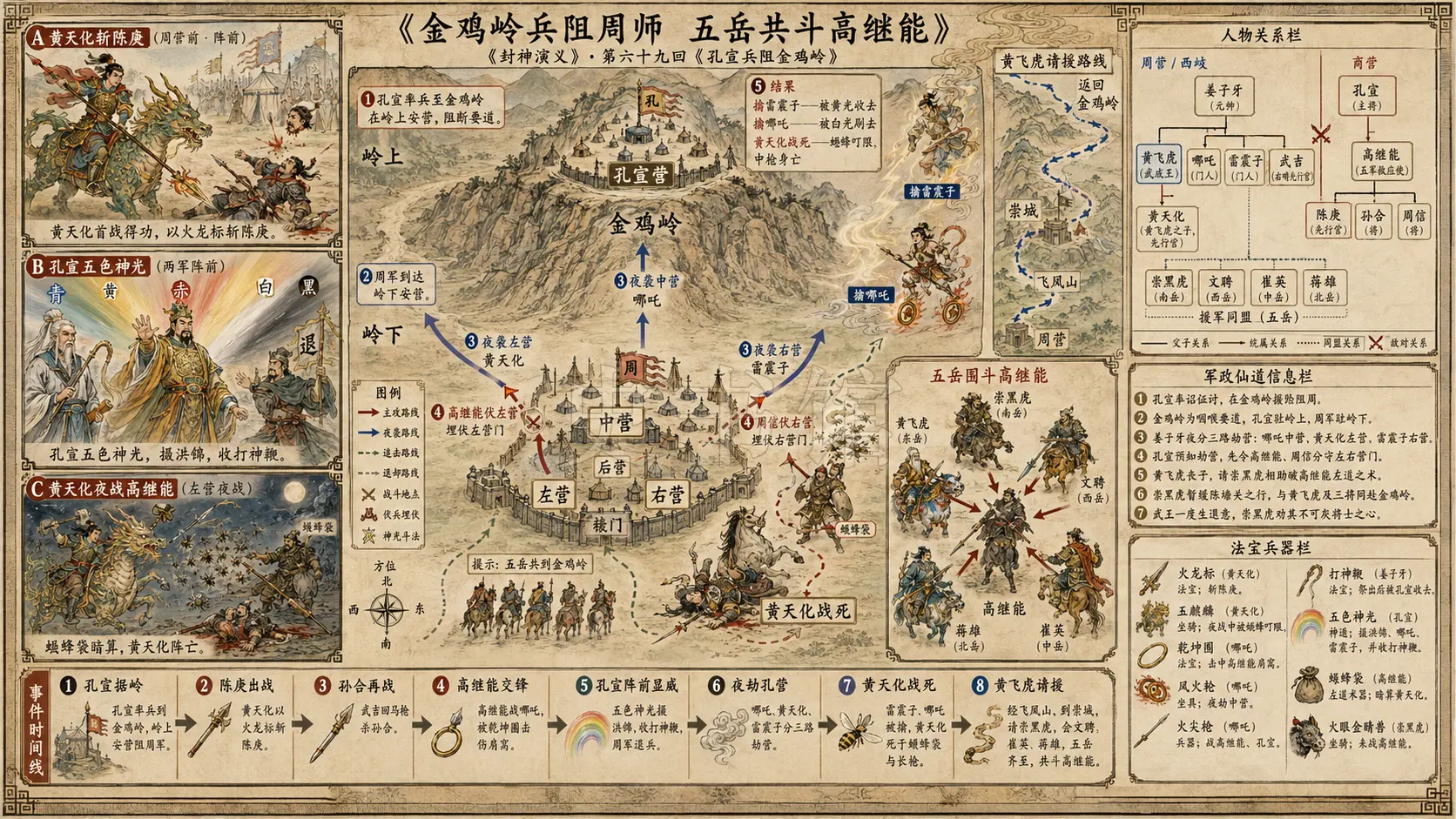 《封神演义》正文 第六十九回孔宣兵阻金鸡岭章节配图