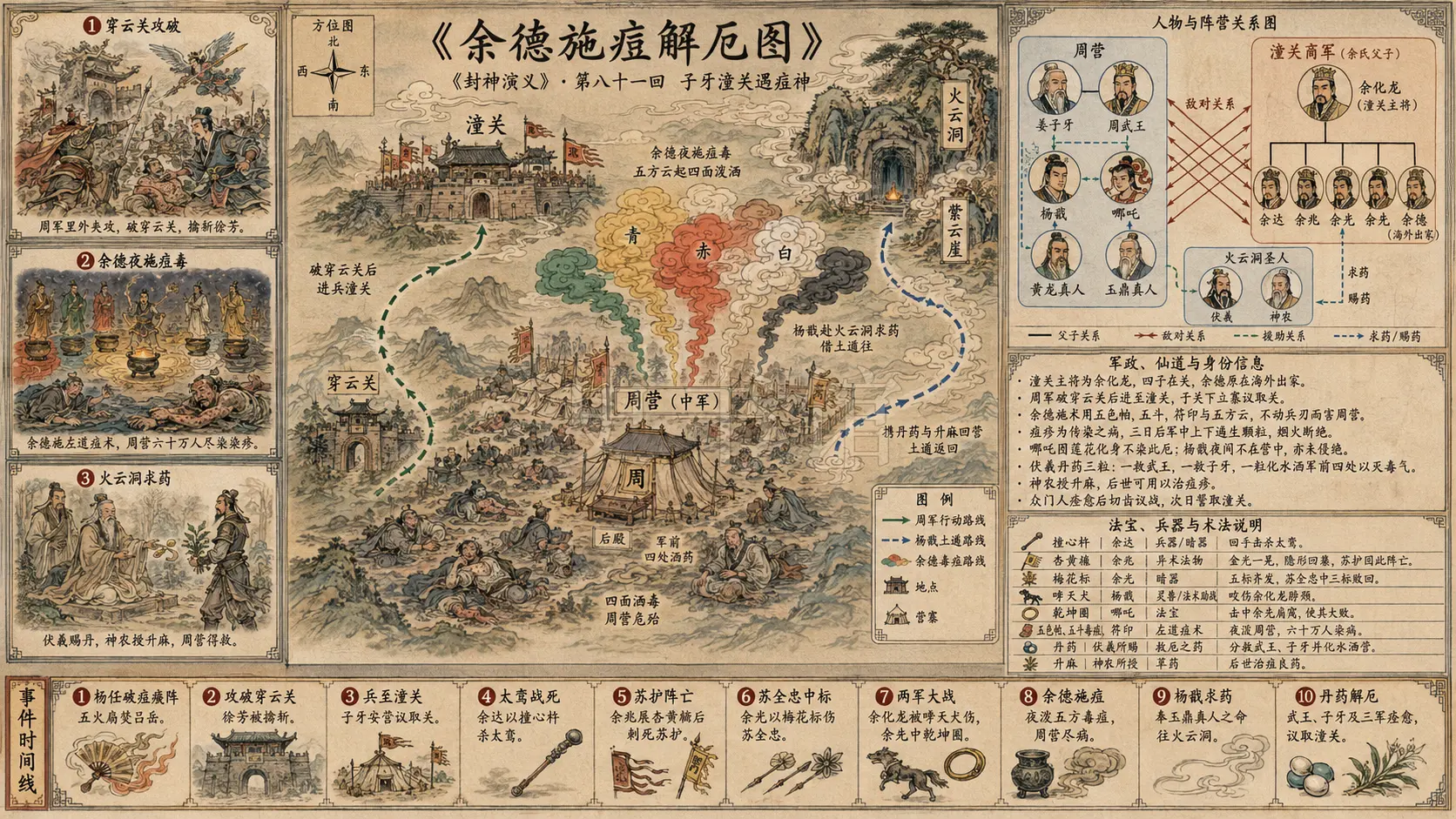 《封神演义》正文 第八十一回子牙潼关遇痘神章节配图