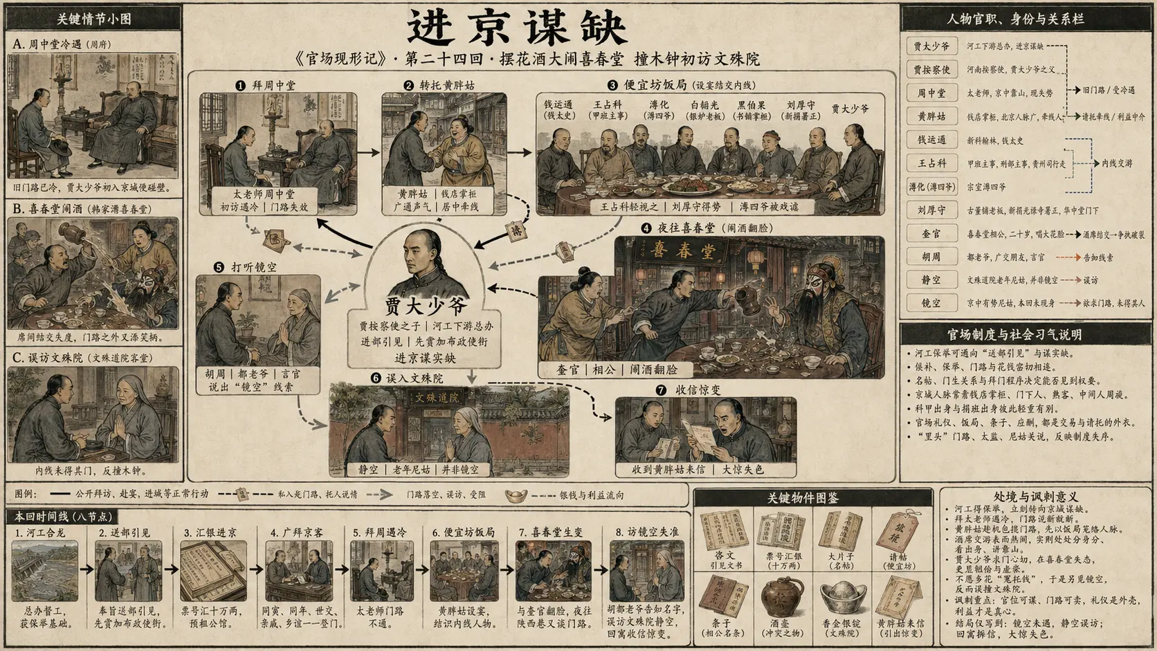 《官场现形记》正文 第二十四回摆花酒大闹喜春堂撞木钟初访文殊院章节配图