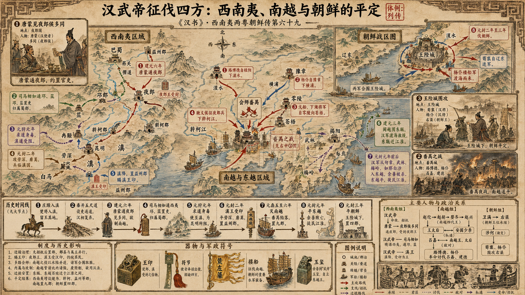 《汉书》西南夷两粤朝鲜传第六十九章节配图
