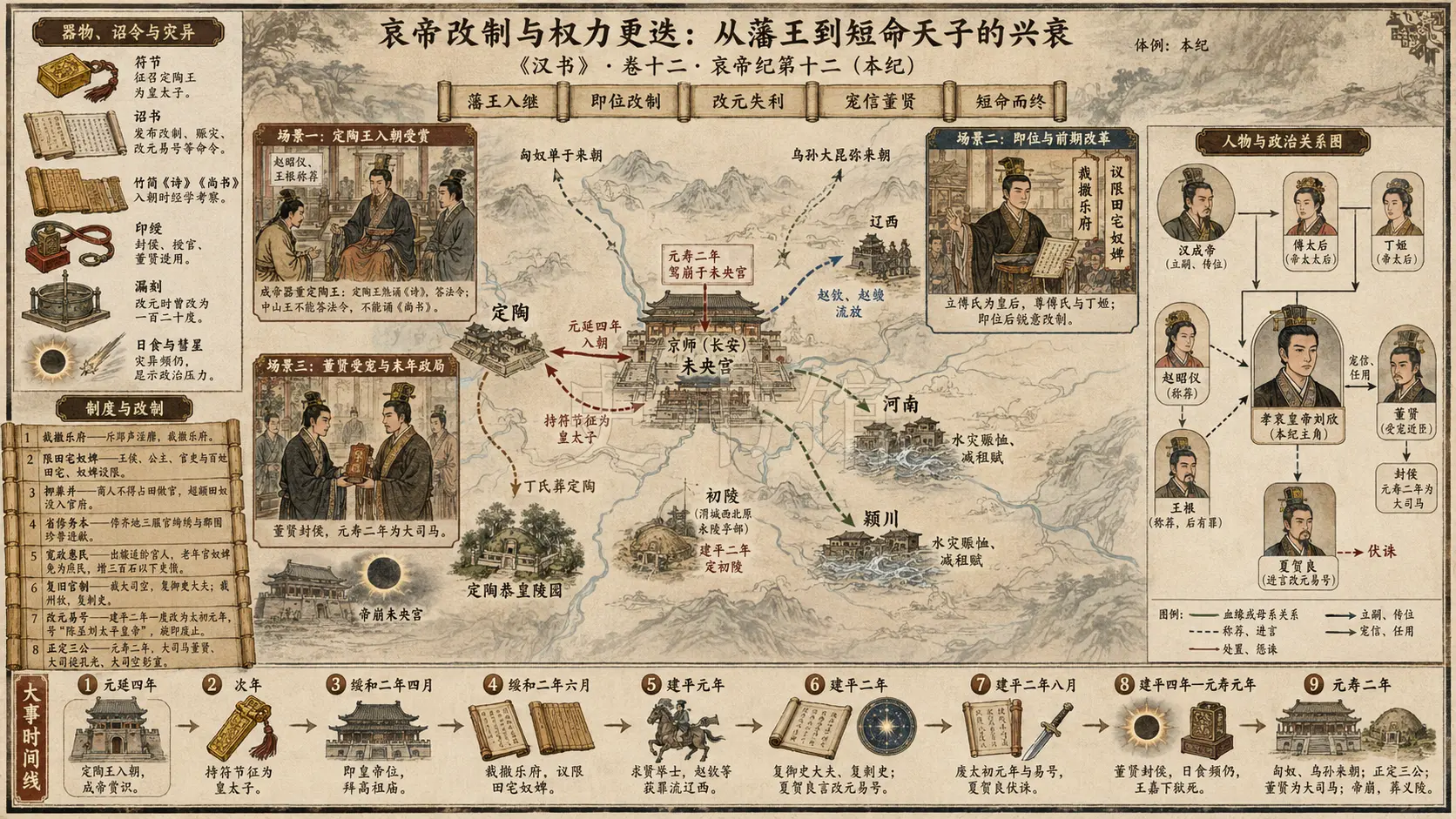 《汉书》哀帝纪第十二章节配图