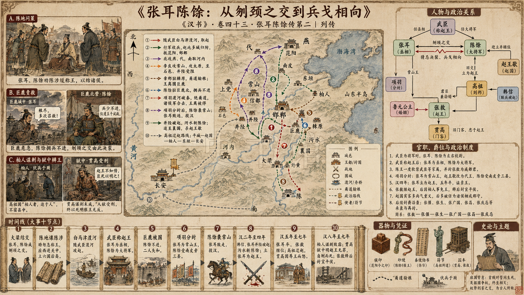 《汉书》张耳陈馀传第二章节配图