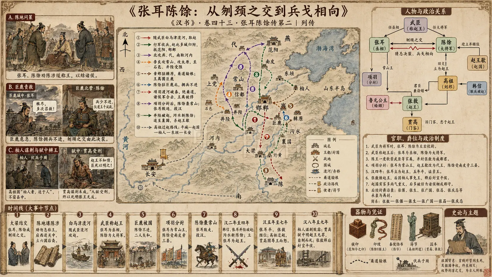 《汉书》张耳陈馀传第二章节配图