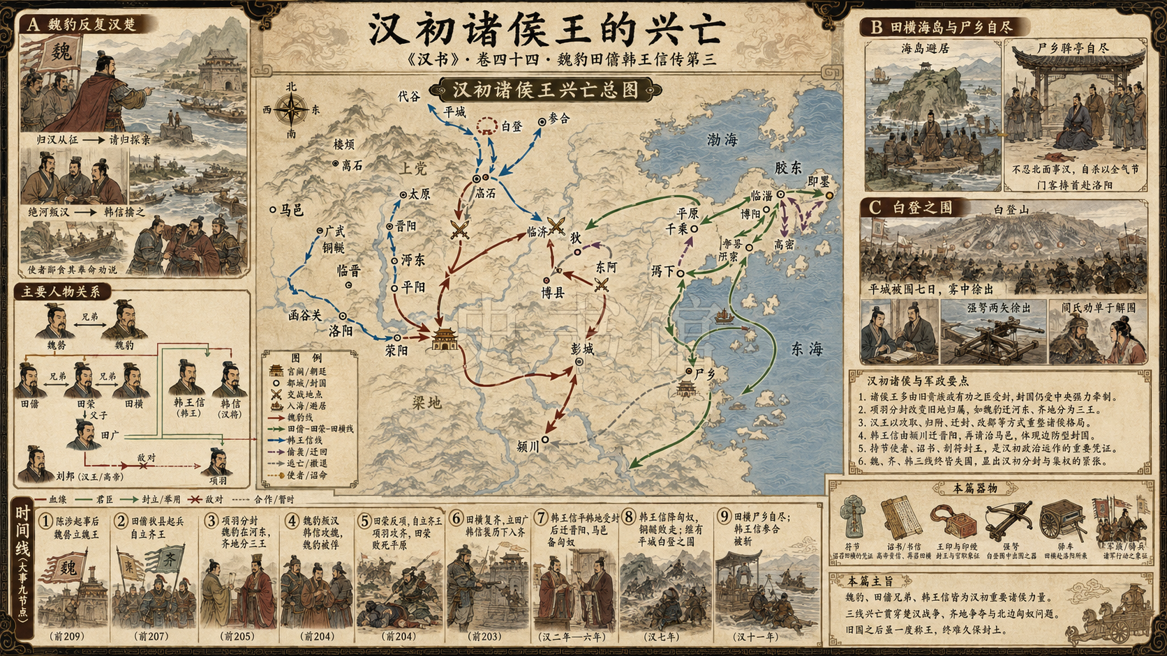 《汉书》魏豹田儋韩王信传第三章节配图
