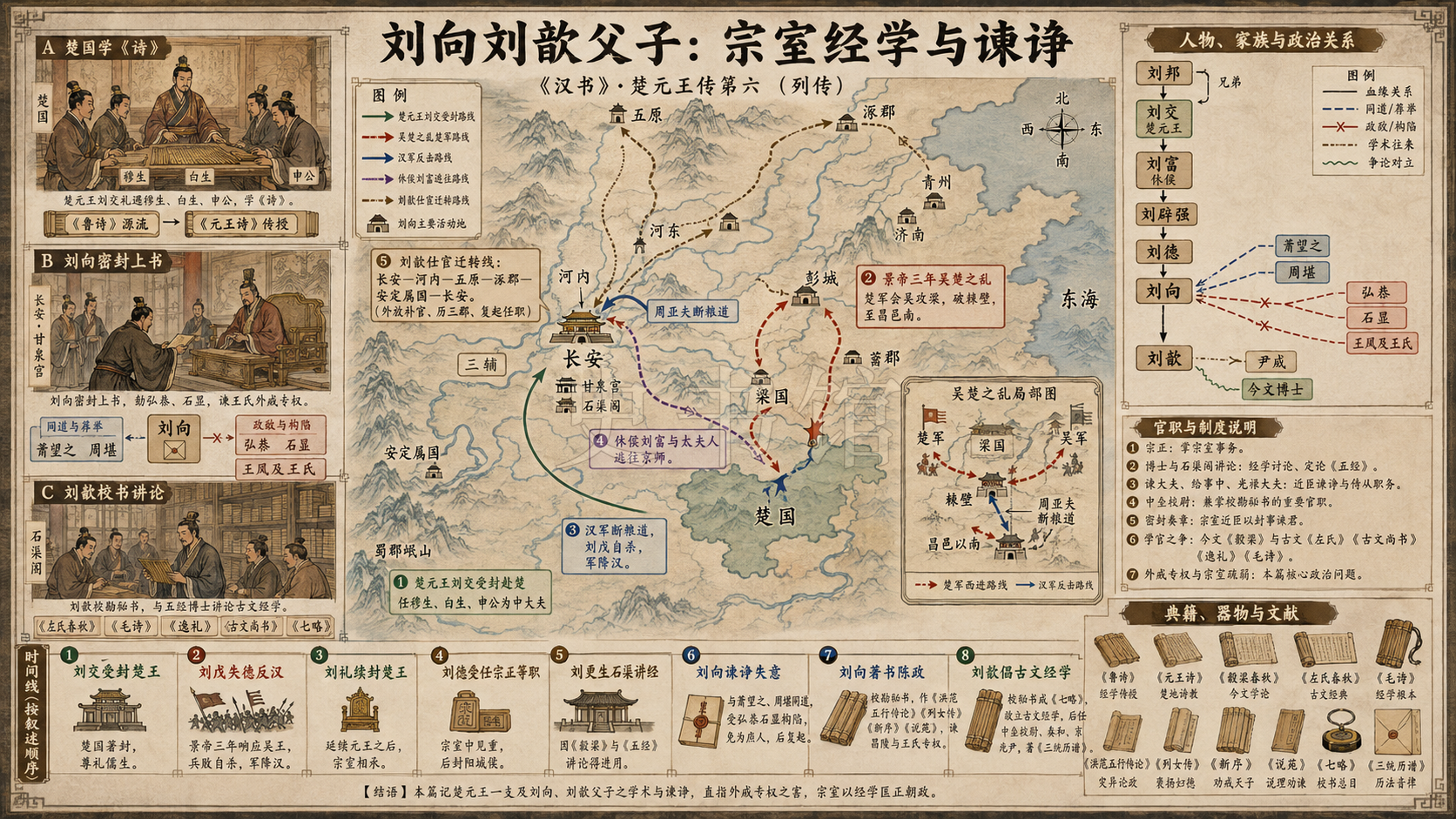 《汉书》楚元王传第六章节配图