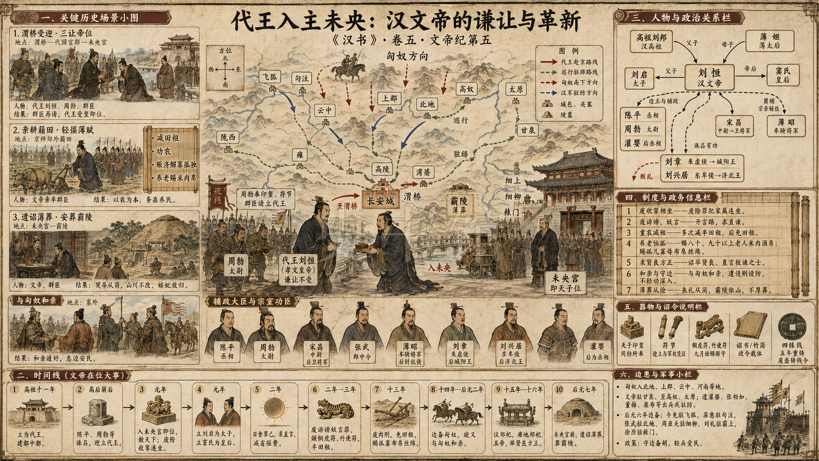 《汉书》文帝纪第五章节配图
