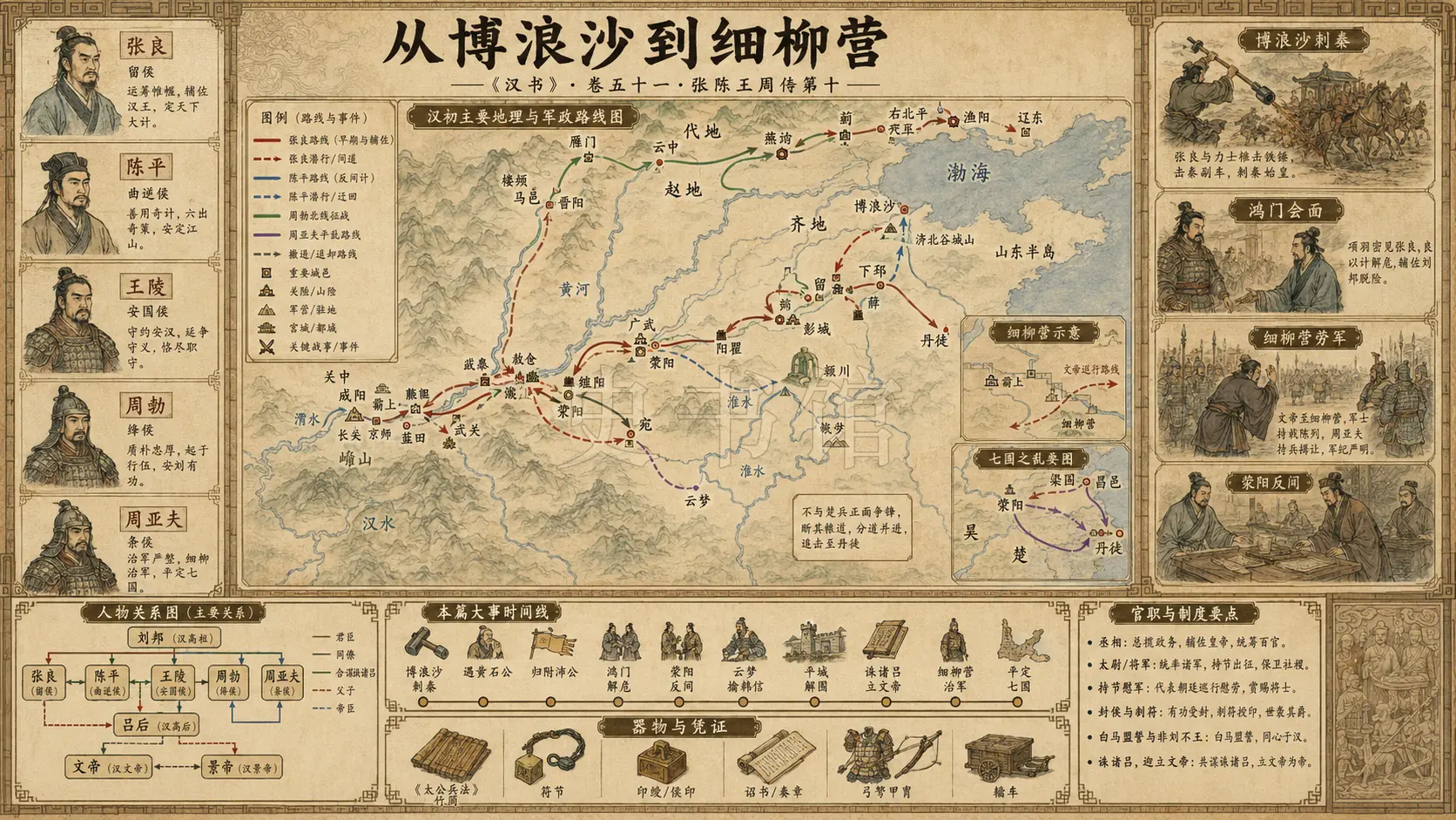 《汉书》张陈王周传第十章节配图