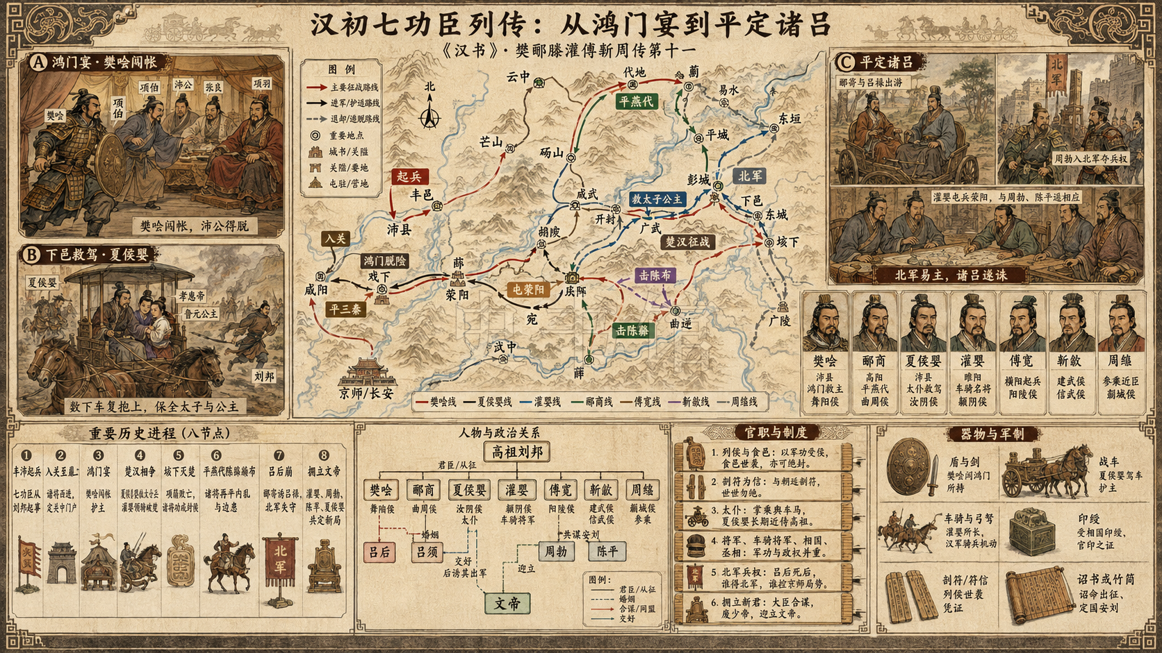 《汉书》樊郦滕灌傅靳周传第十一章节配图
