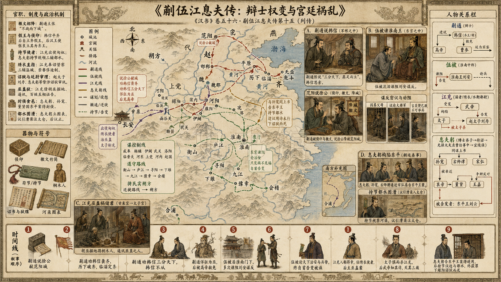 《汉书》蒯伍江息夫传第十五章节配图