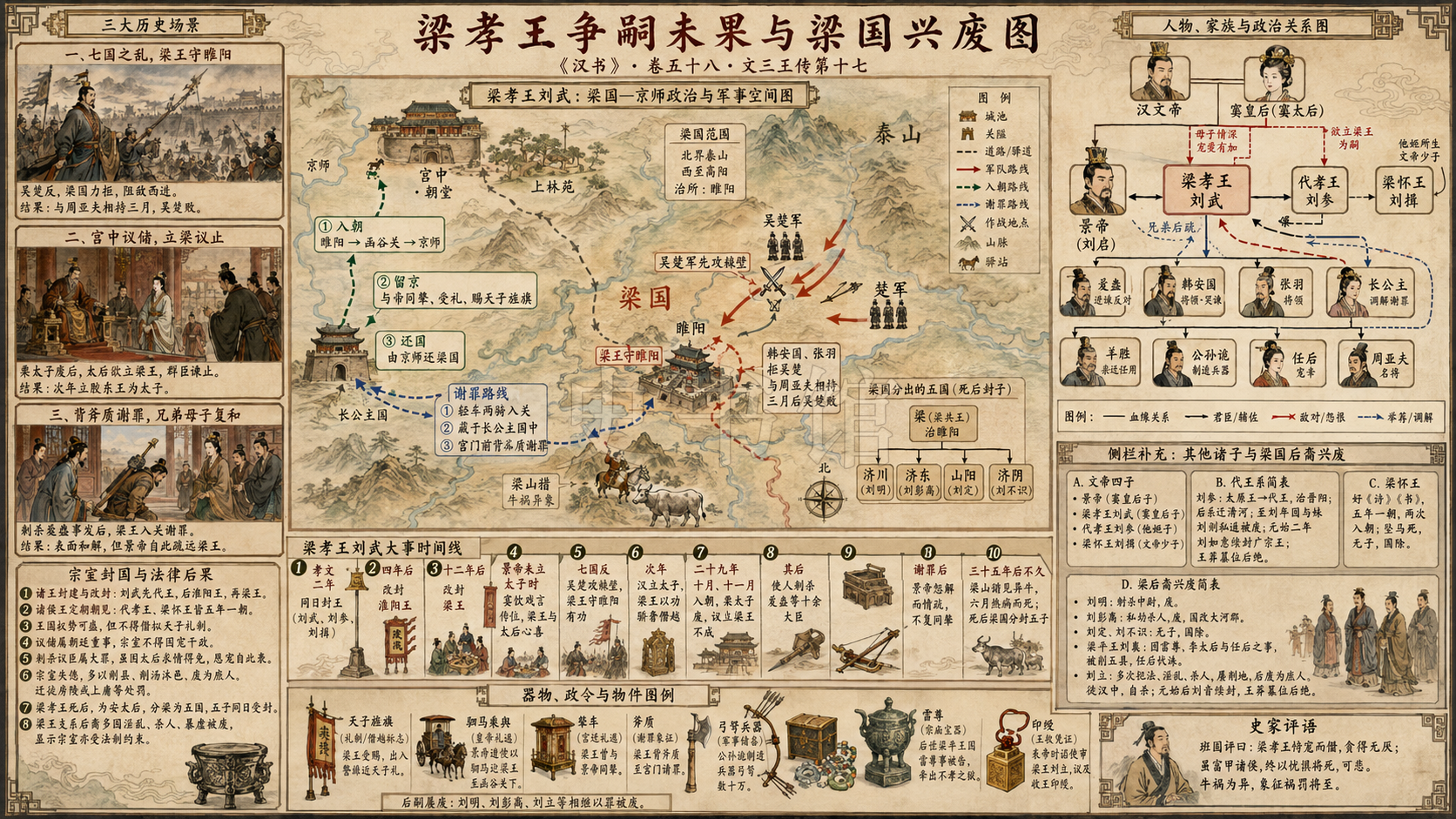 《汉书》文三王传第十七章节配图