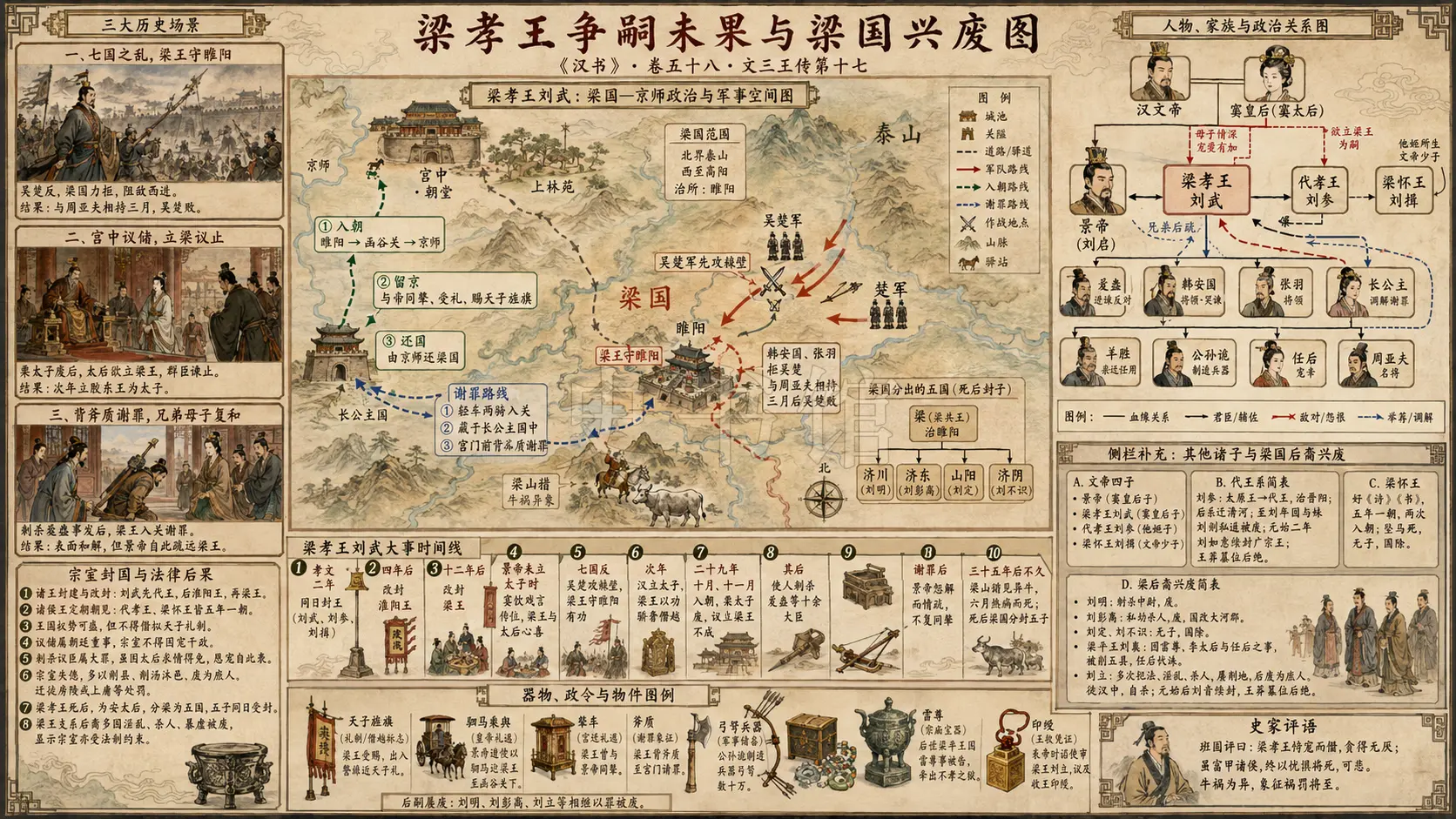 《汉书》文三王传第十七章节配图