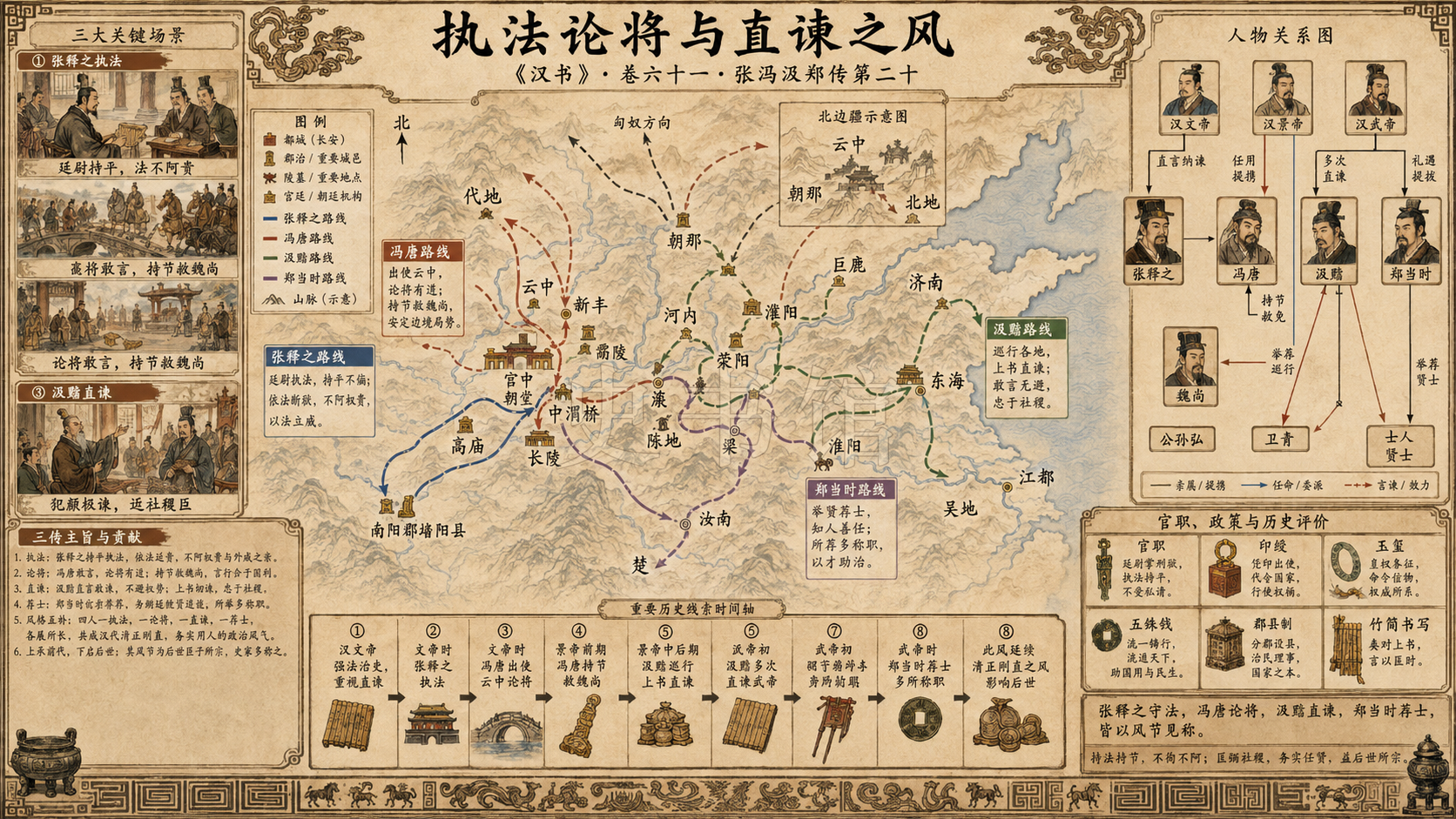 《汉书》张冯汲郑传第二十章节配图