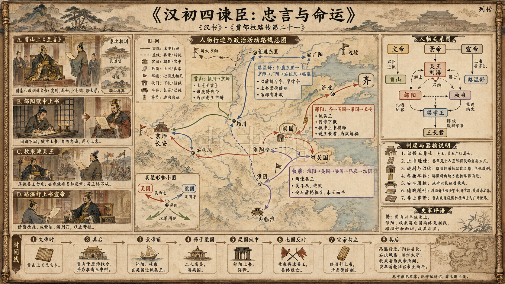 《汉书》贾邹枚路传第二十一章节配图