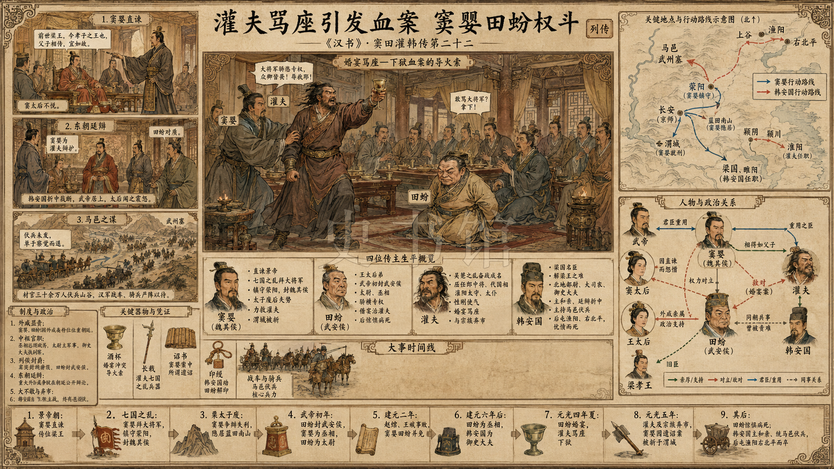 《汉书》窦田灌韩传第二十二章节配图