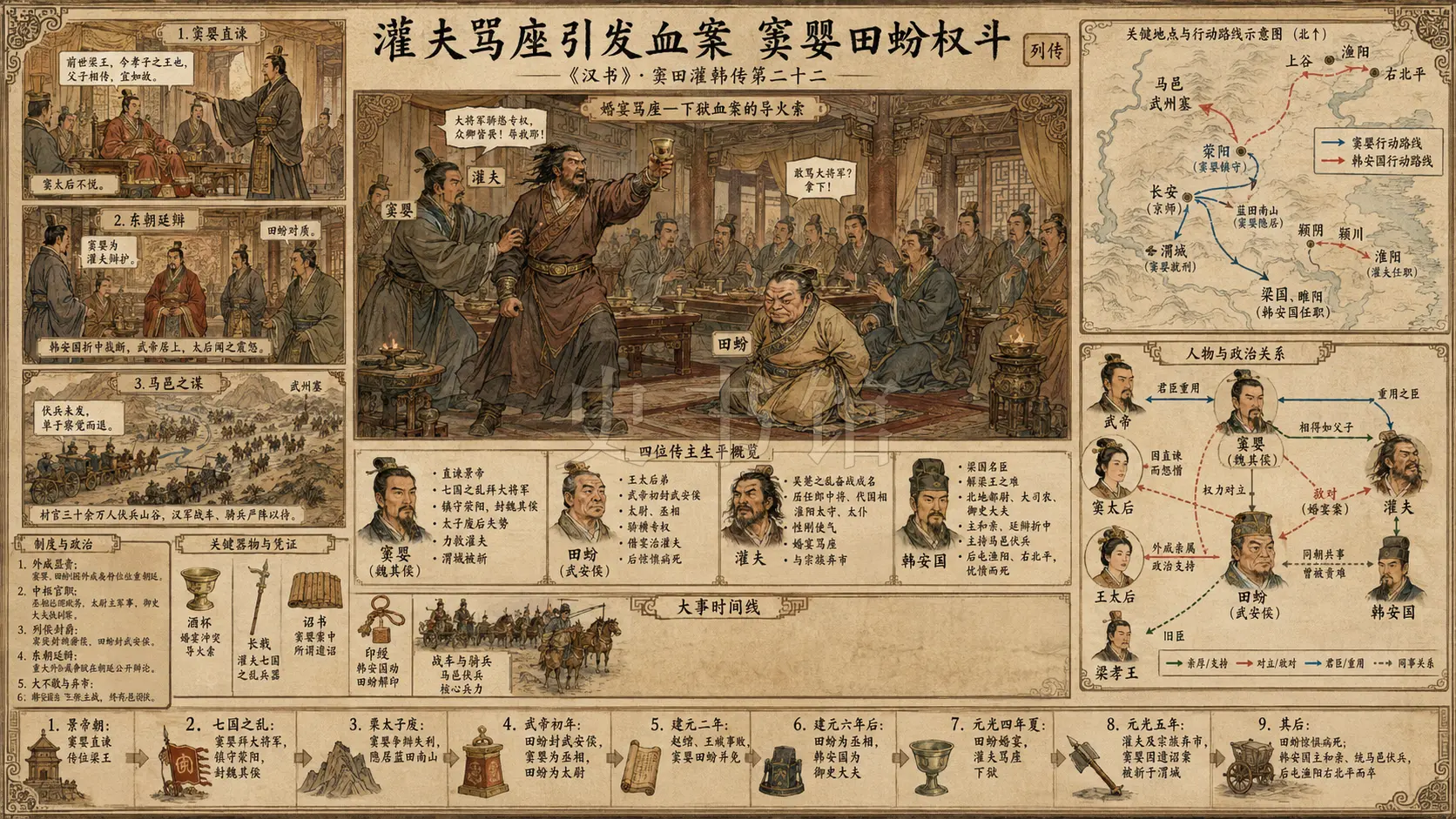 《汉书》窦田灌韩传第二十二章节配图