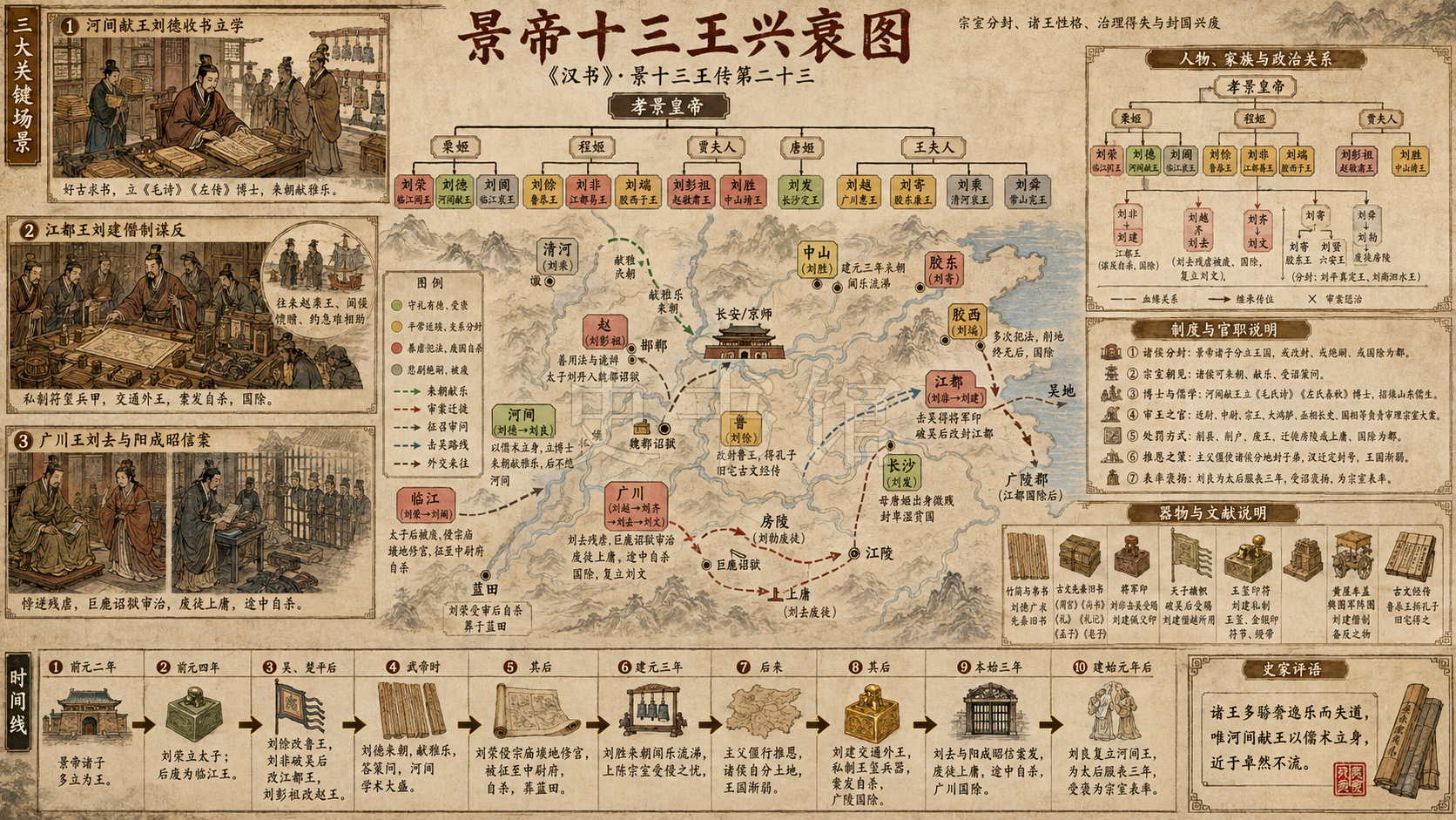 《汉书》景十三王传第二十三章节配图