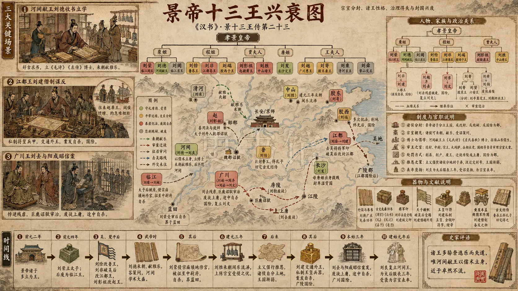 《汉书》景十三王传第二十三章节配图