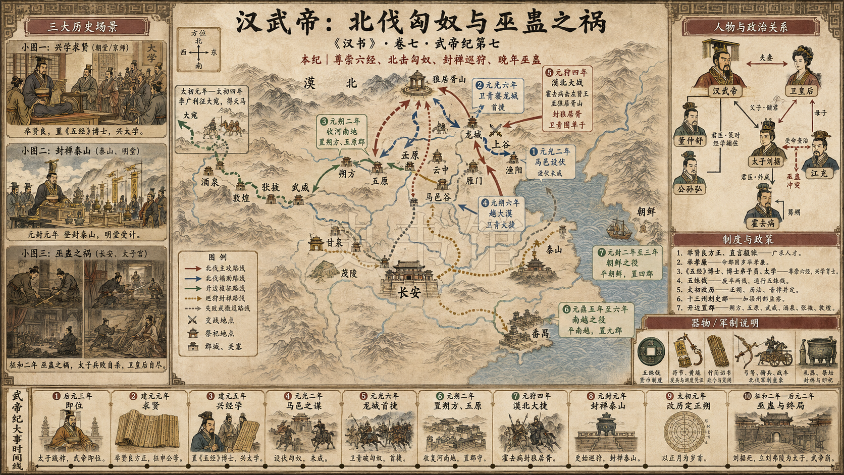 《汉书》武帝纪第七章节配图