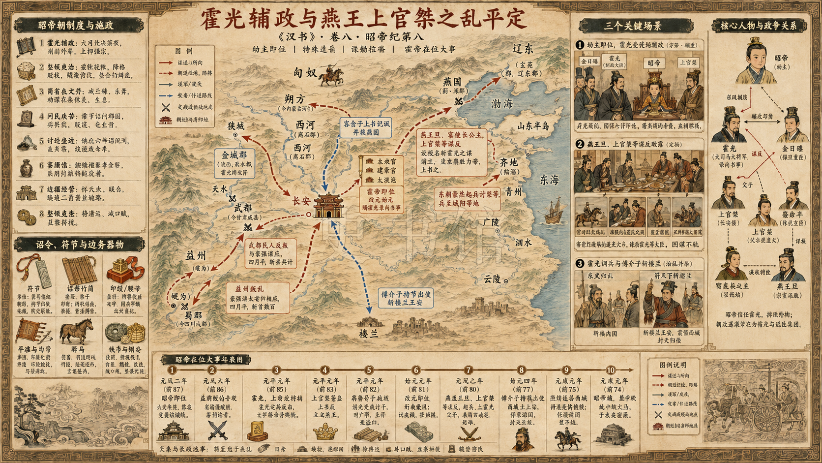 《汉书》昭帝纪第八章节配图