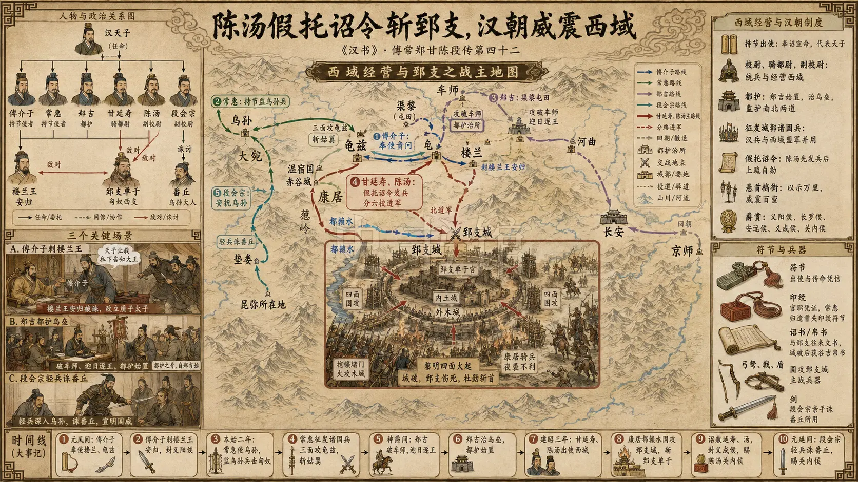 《汉书》傅常郑甘陈段传第四十二章节配图