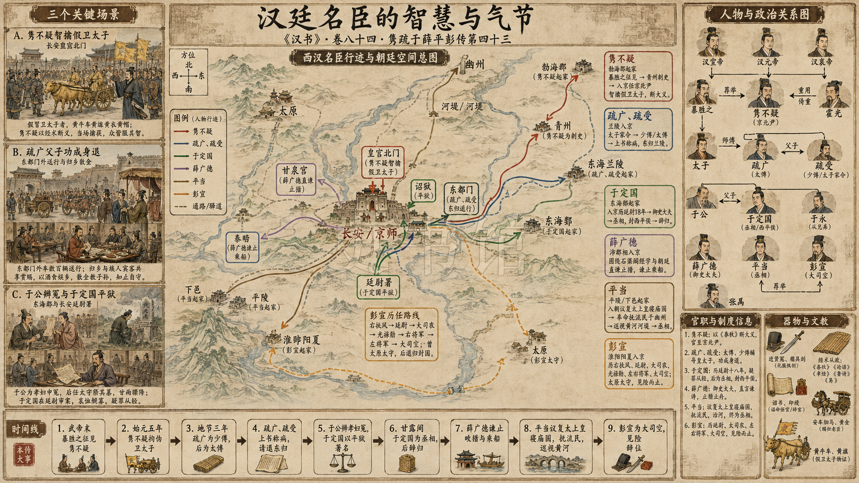 《汉书》隽疏于薛平彭传第四十三章节配图