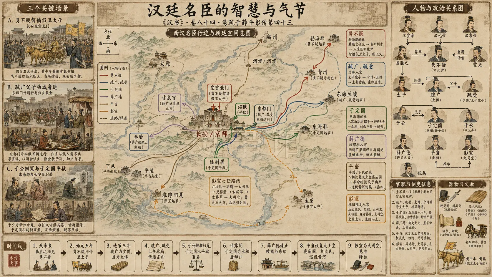 《汉书》隽疏于薛平彭传第四十三章节配图