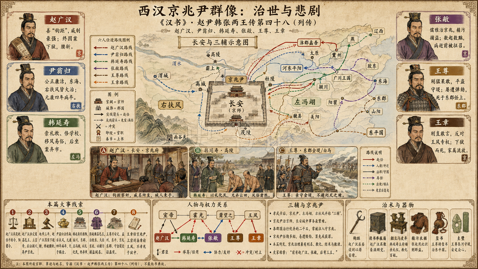 《汉书》赵尹韩张两王传第四十八章节配图