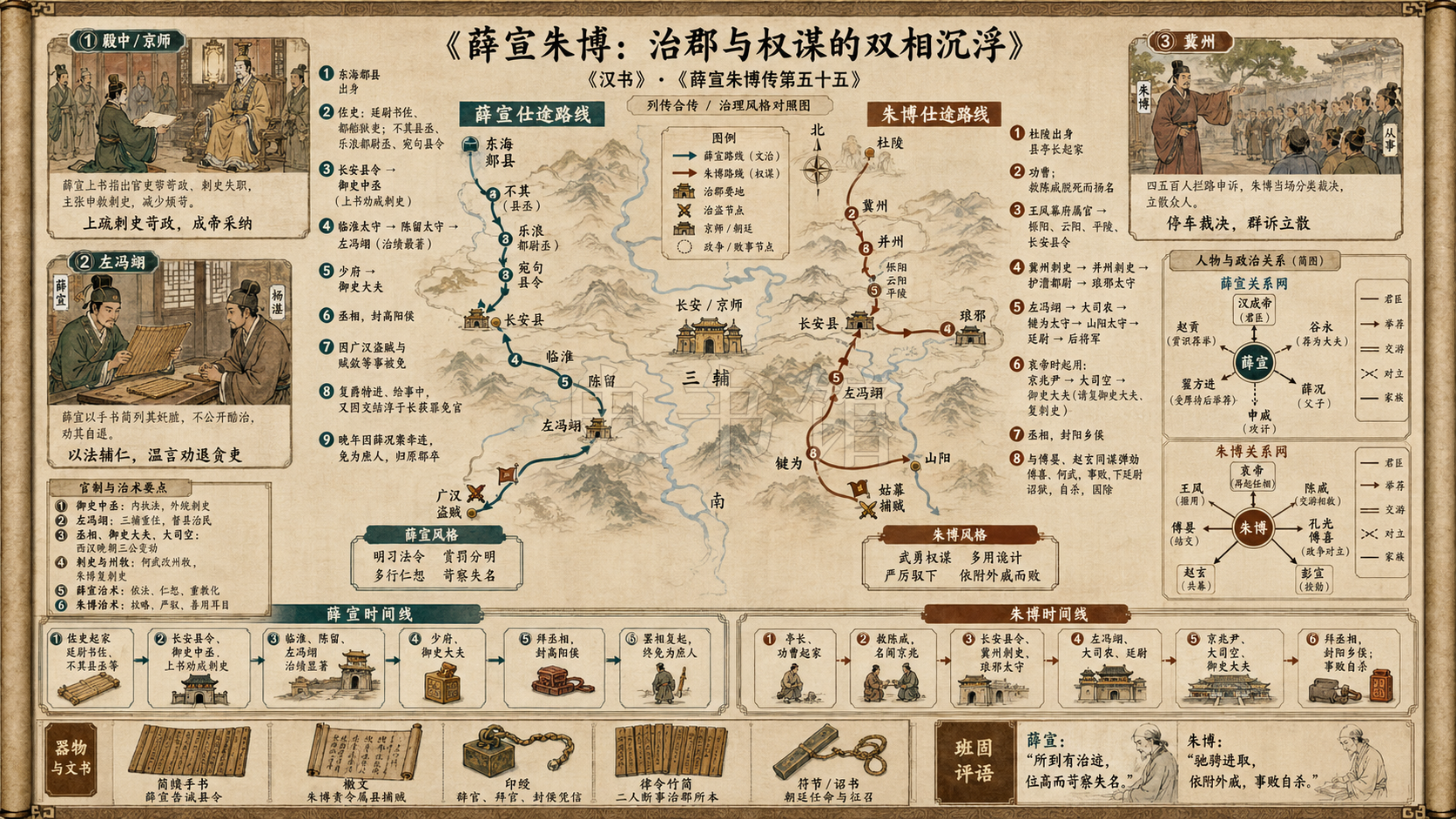 《汉书》薛宣朱博传第五十五章节配图