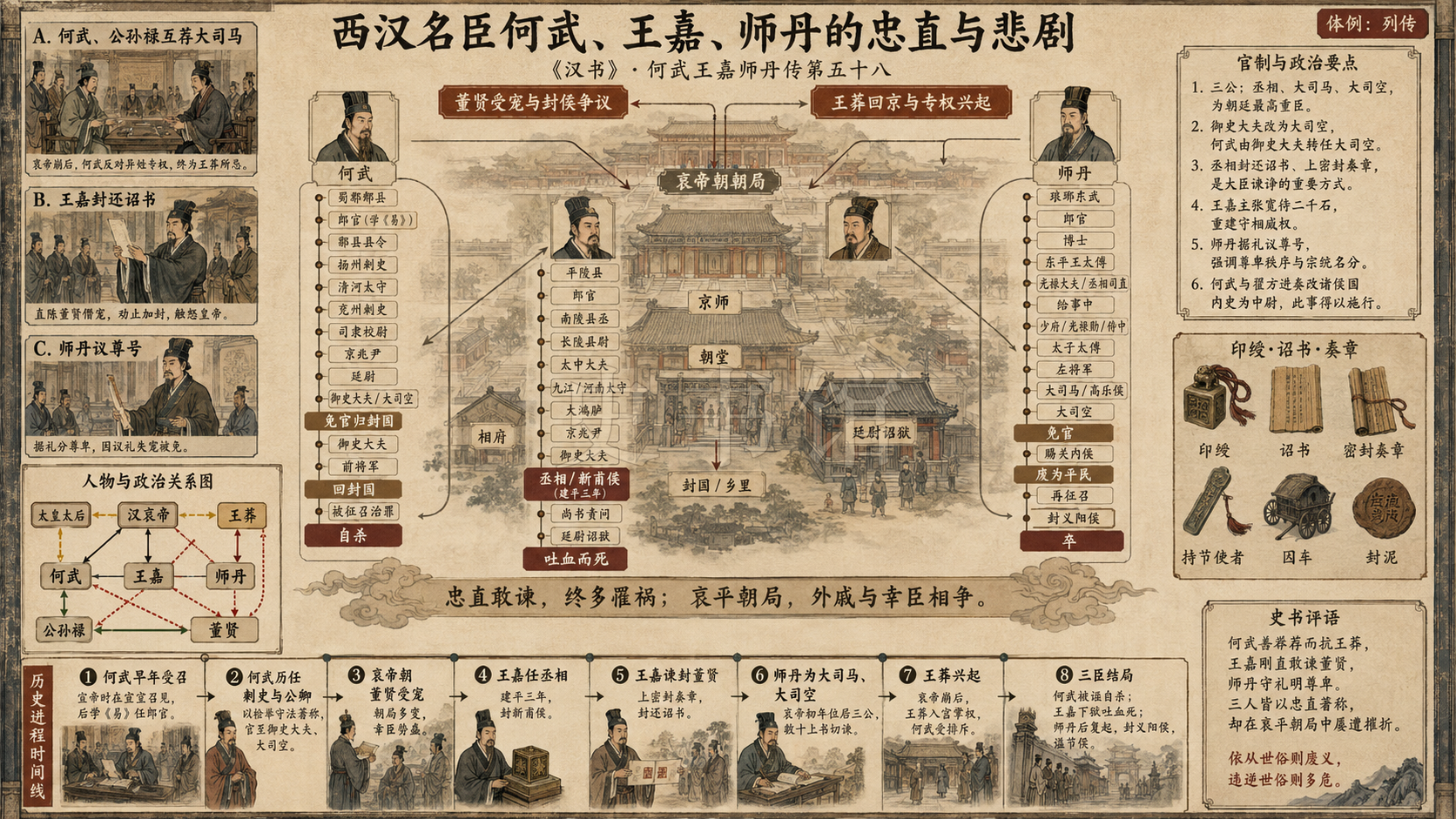 《汉书》何武王嘉师丹传第五十八章节配图