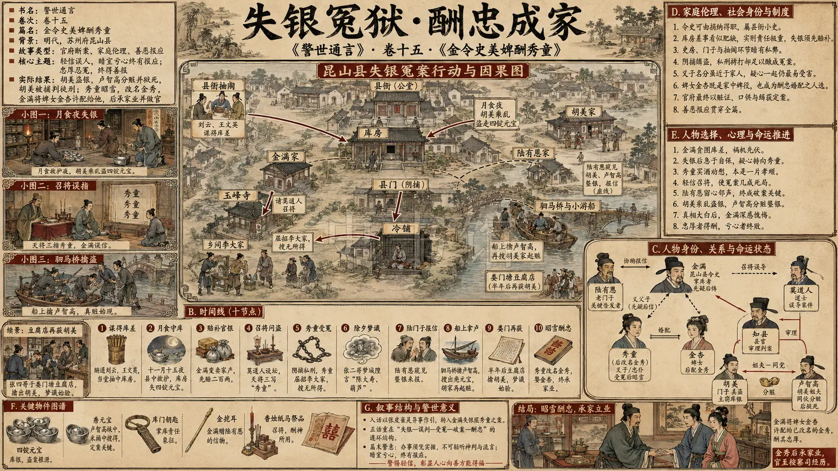 《警世通言》正文 卷十五金令史美婢酬秀童章节配图