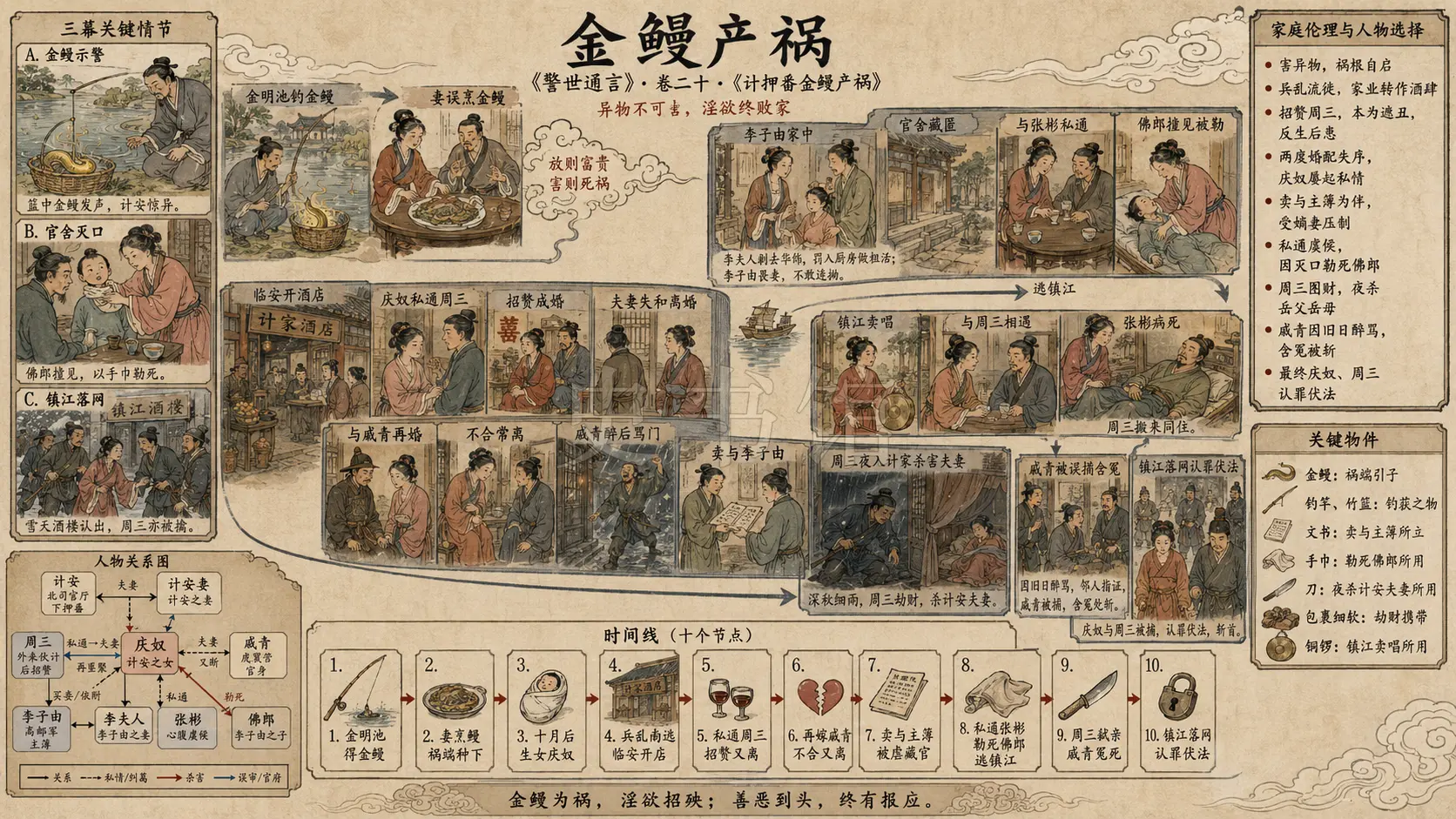 《警世通言》正文 卷二十计押番金鳗产祸章节配图
