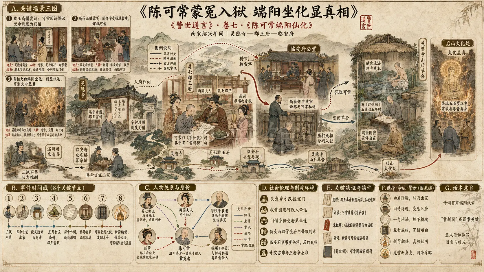 《警世通言》正文 卷七陈可常端阳仙化章节配图
