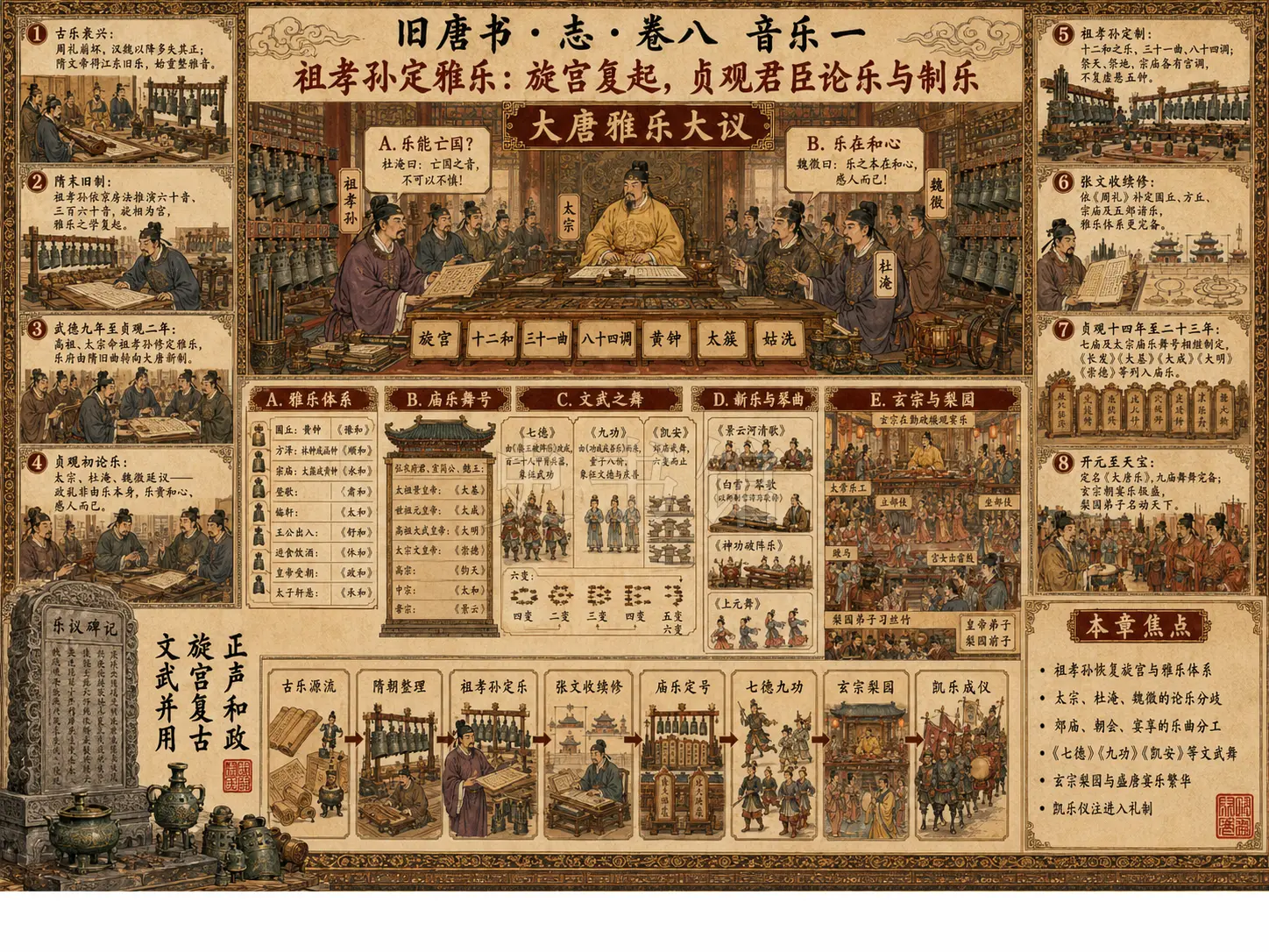 《旧唐书》志 卷八音乐一章节配图