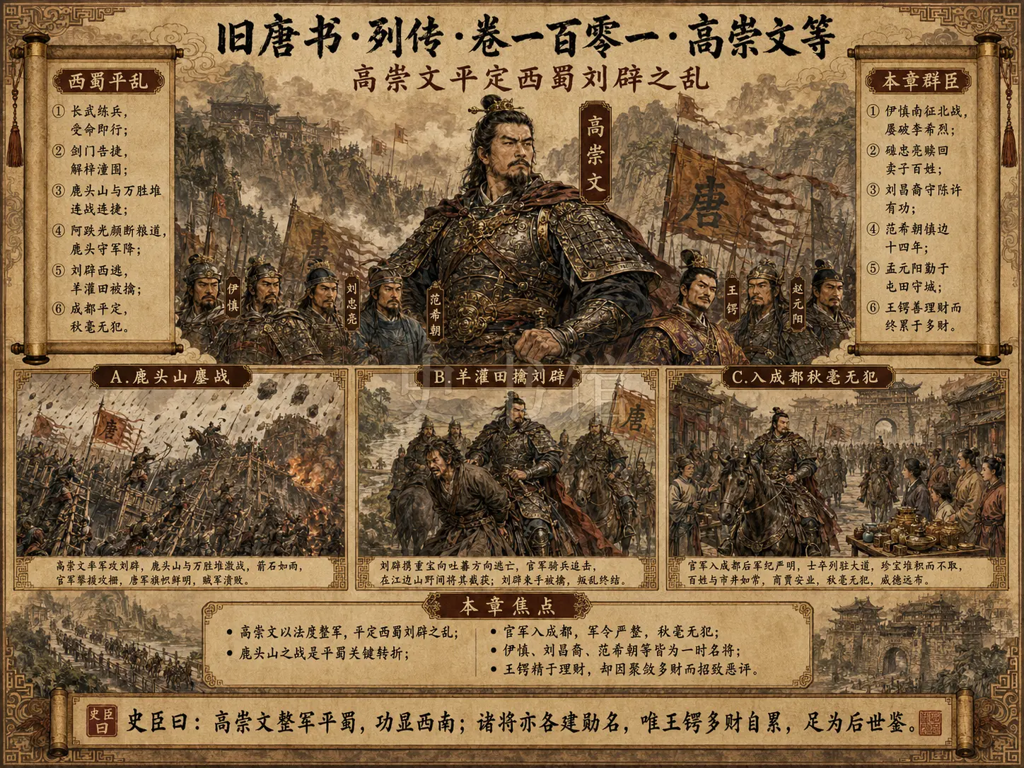 《旧唐书》列传 卷一百零一高崇文等章节配图