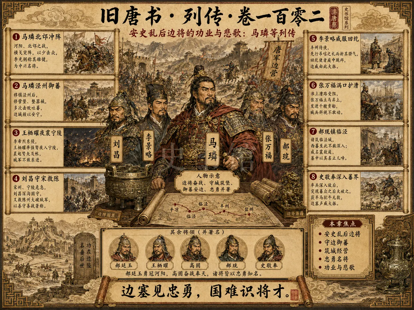 《旧唐书》列传 卷一百零二马璘等章节配图