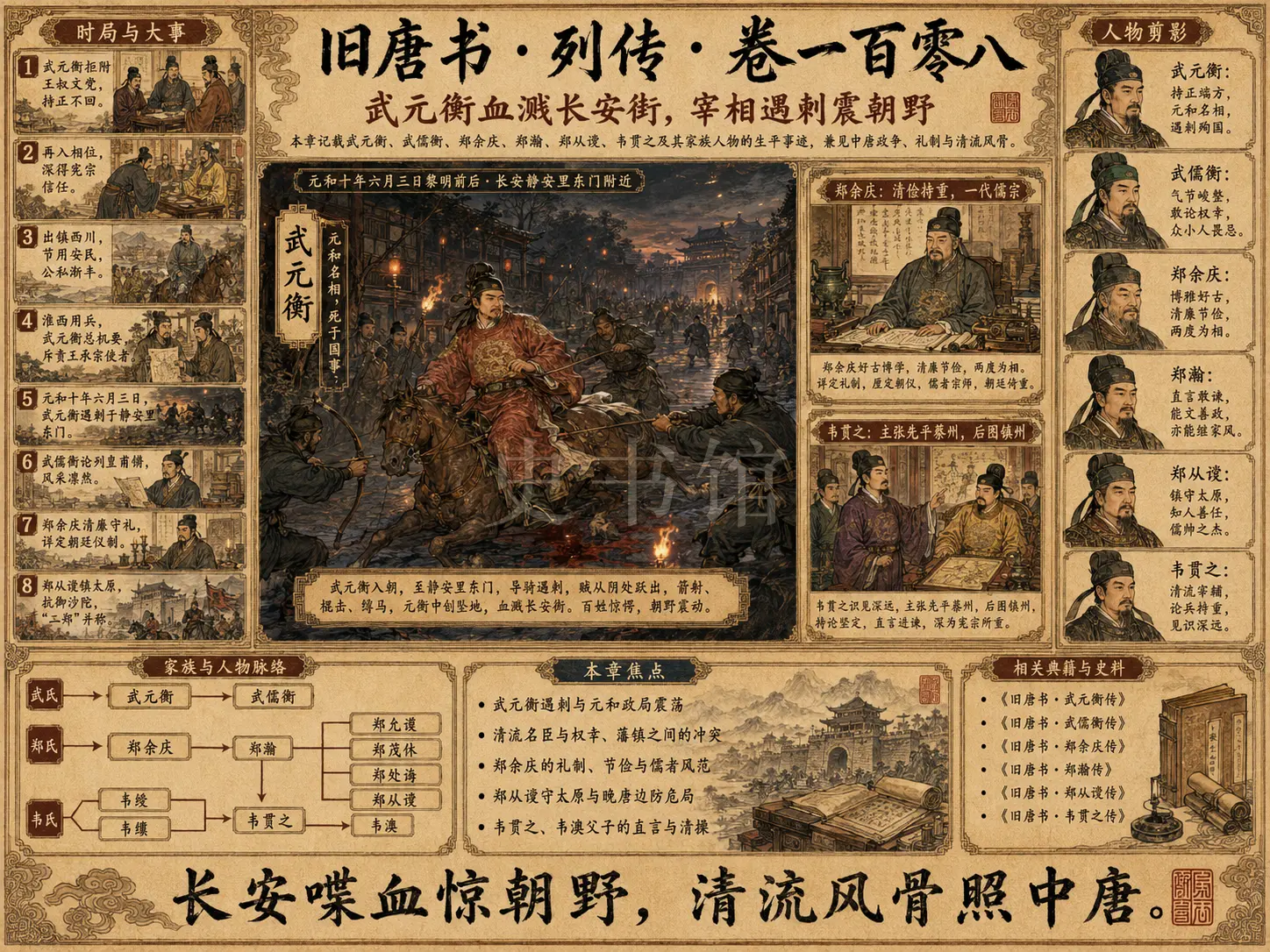 《旧唐书》列传 卷一百零八武元衡等章节配图