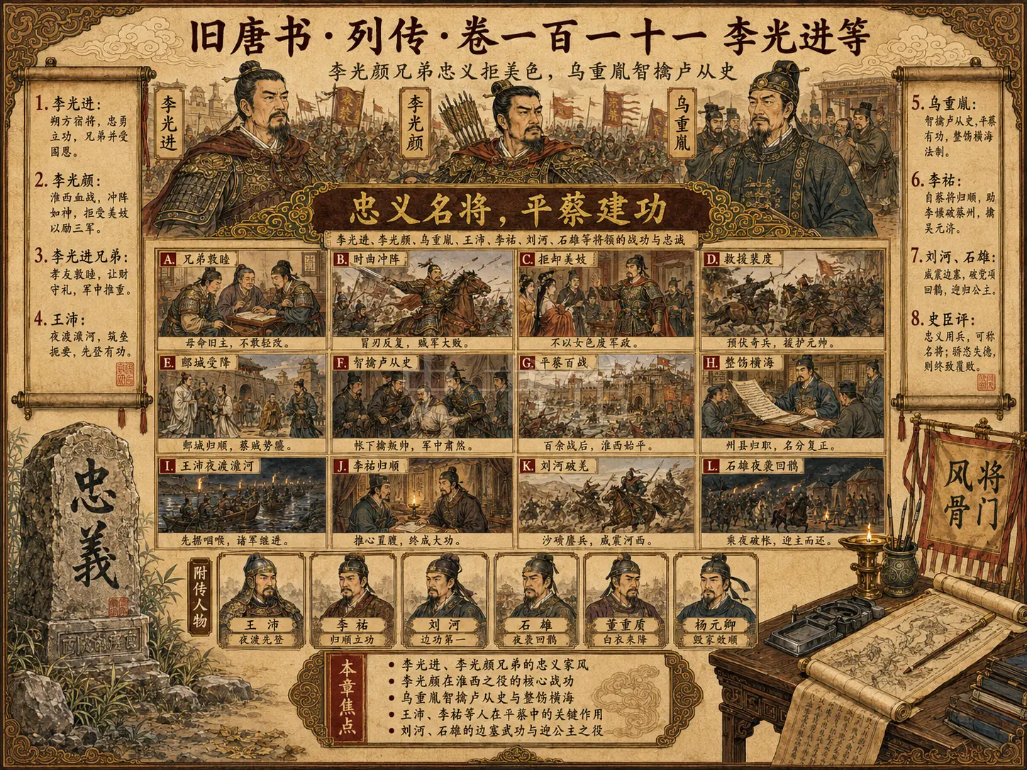 《旧唐书》列传 卷一百一十一李光进等章节配图