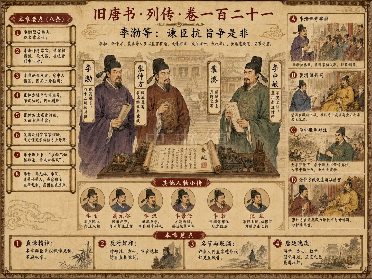 《旧唐书》列传 卷一百二十一李渤等章节配图
